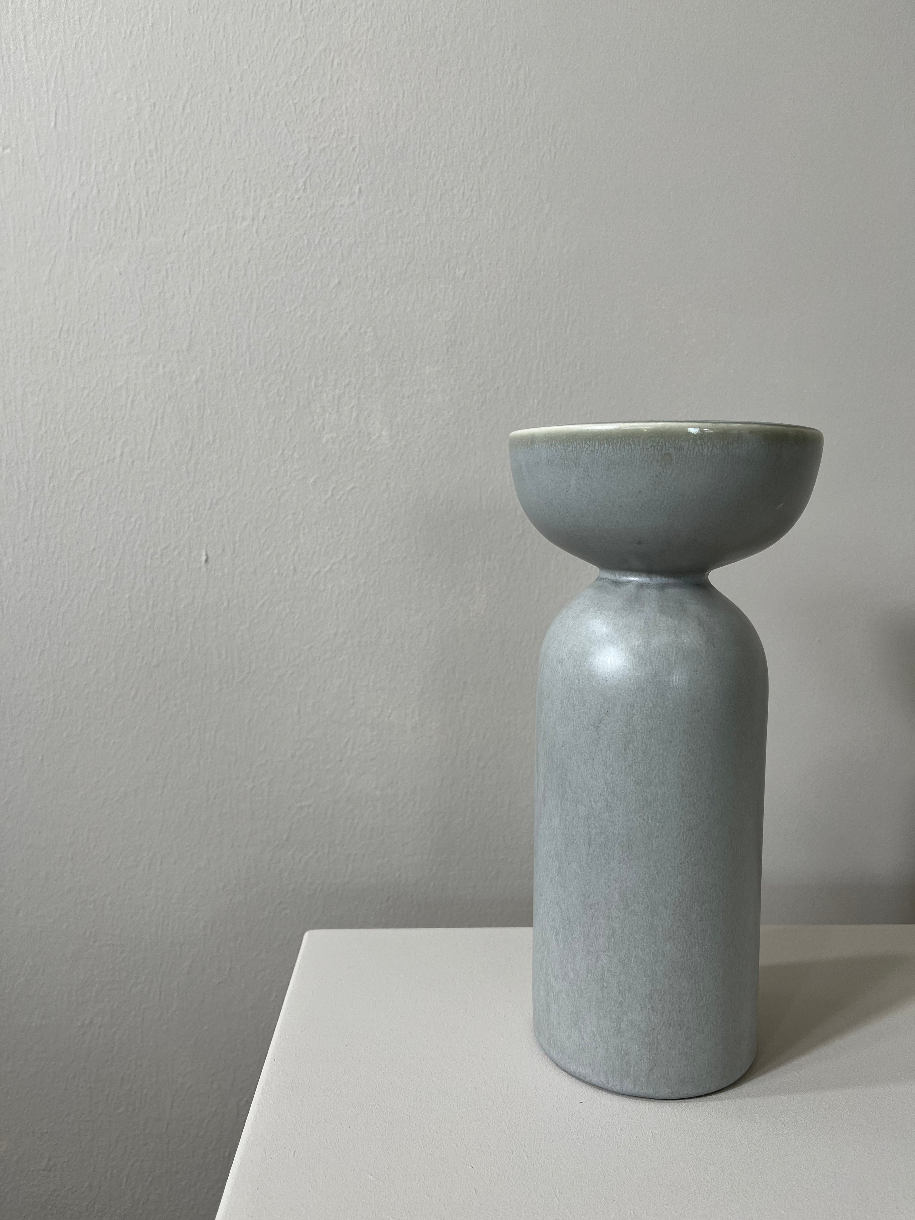 Vase Imperia - Steingutvase in moderner Form - Lykke&You GmbH
