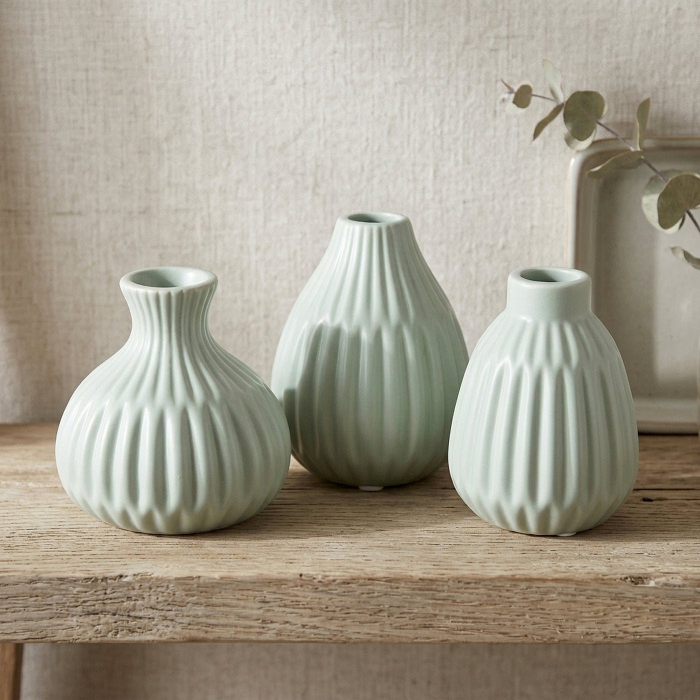 Mini vases Esko set of 3 | white