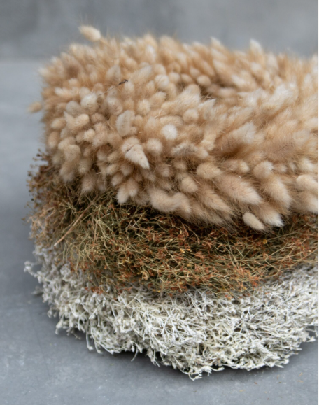 Trockenblumenkranz Lagurus natur