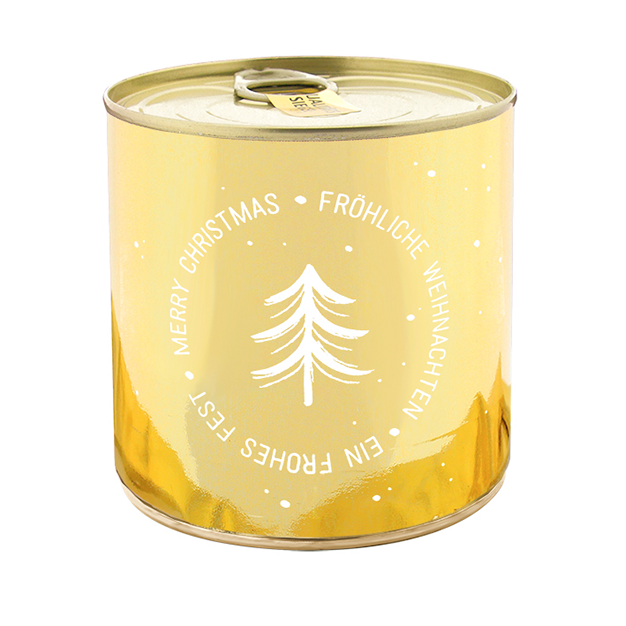 Cancake Merry Christmas - Frohe Weihnachten gold Brownie