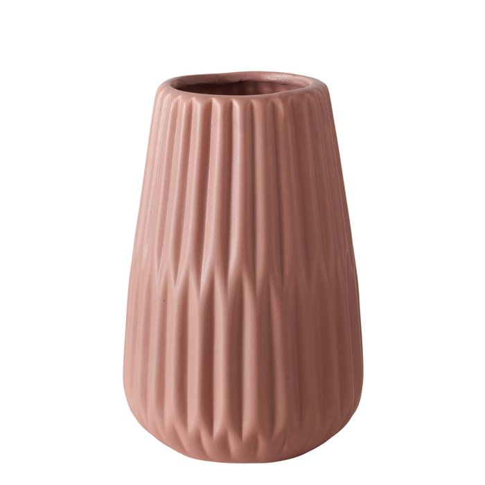 Schlichte Porzellanvase in terracotta – Zeitloses Design für jedes Ambiente