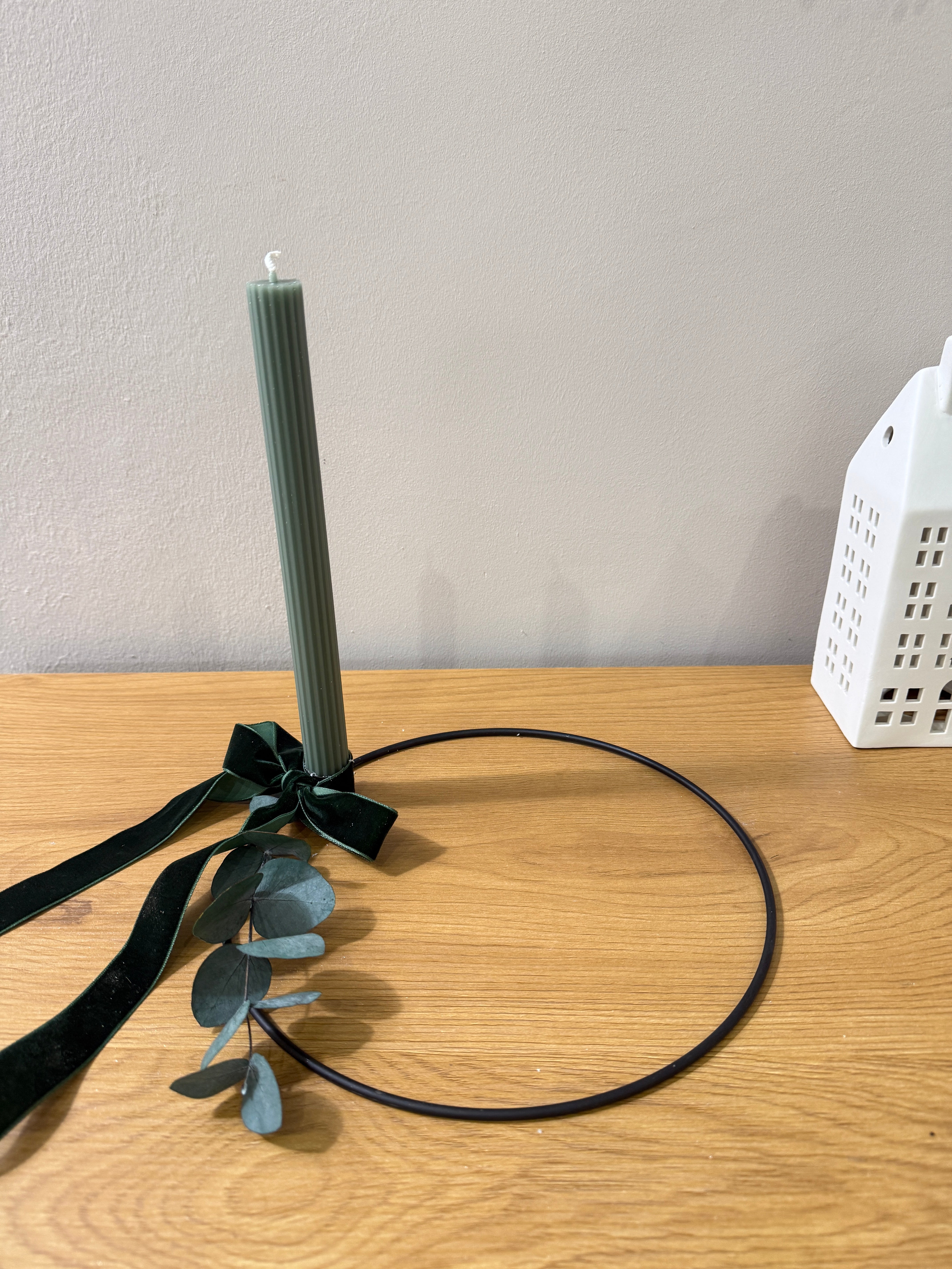 Kerzenhalter aus Metall - schwarz