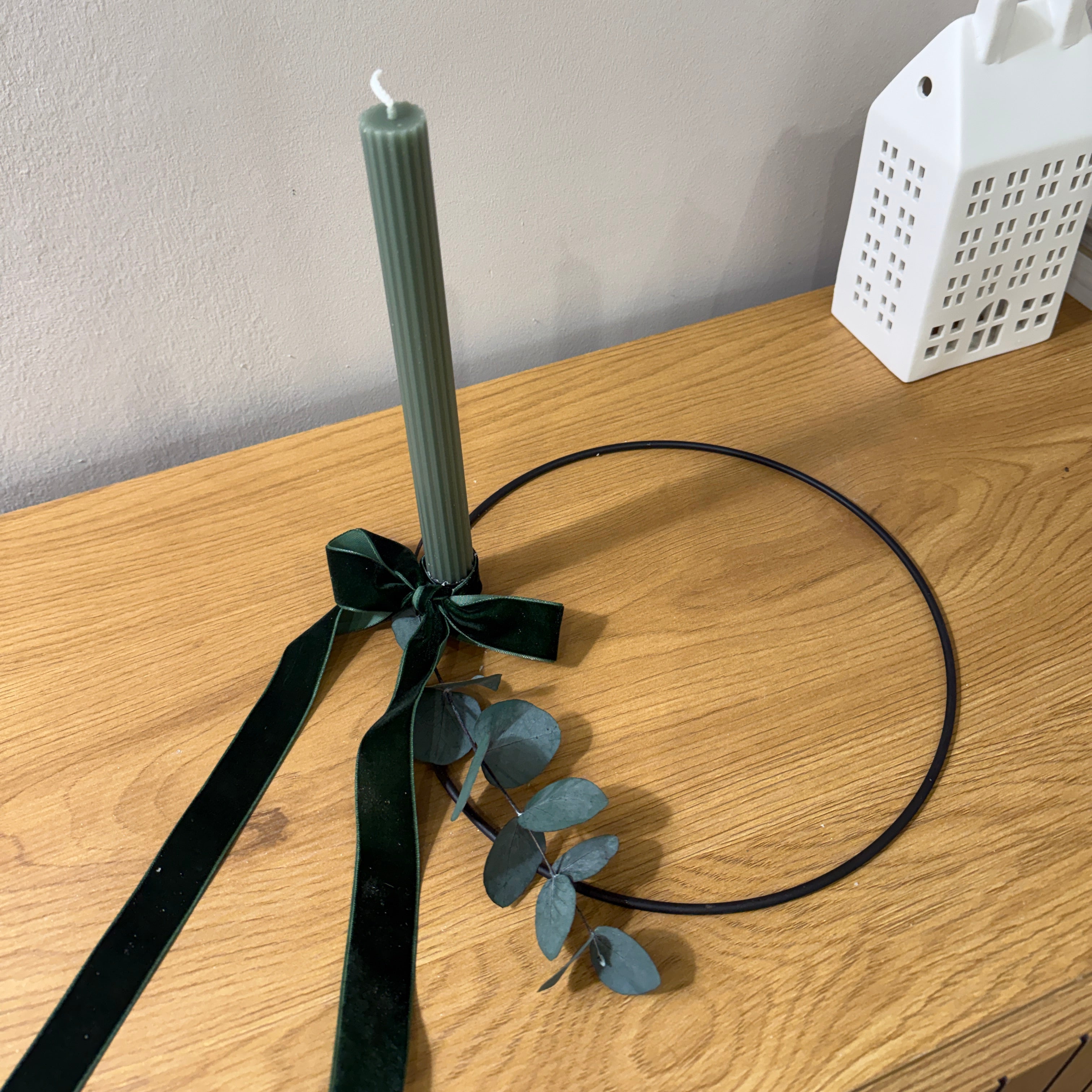 Kerzenhalter aus Metall - schwarz