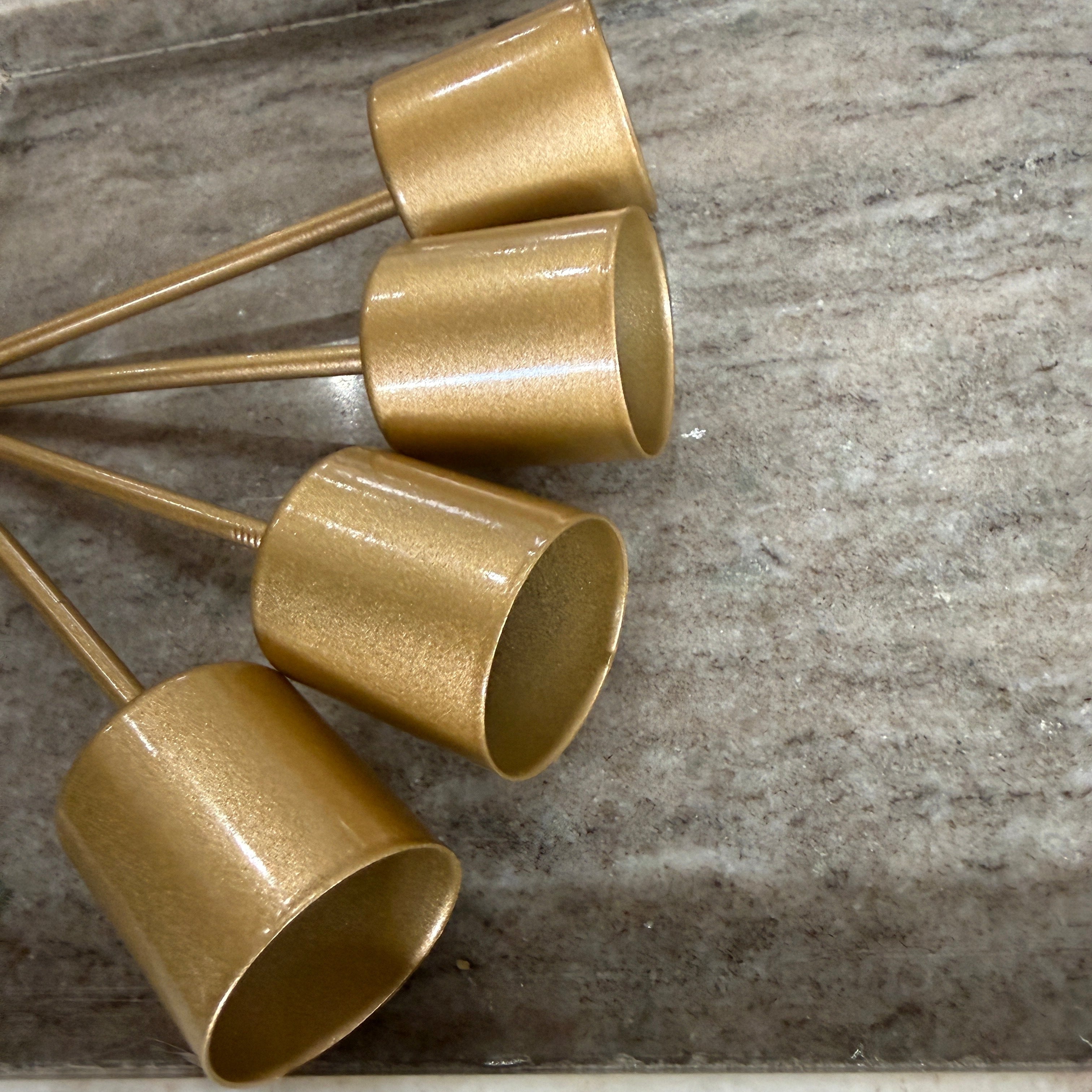 Kerzenhalter Adventskranz mit Dorn für Stabkerzen 2,2 cm - matt