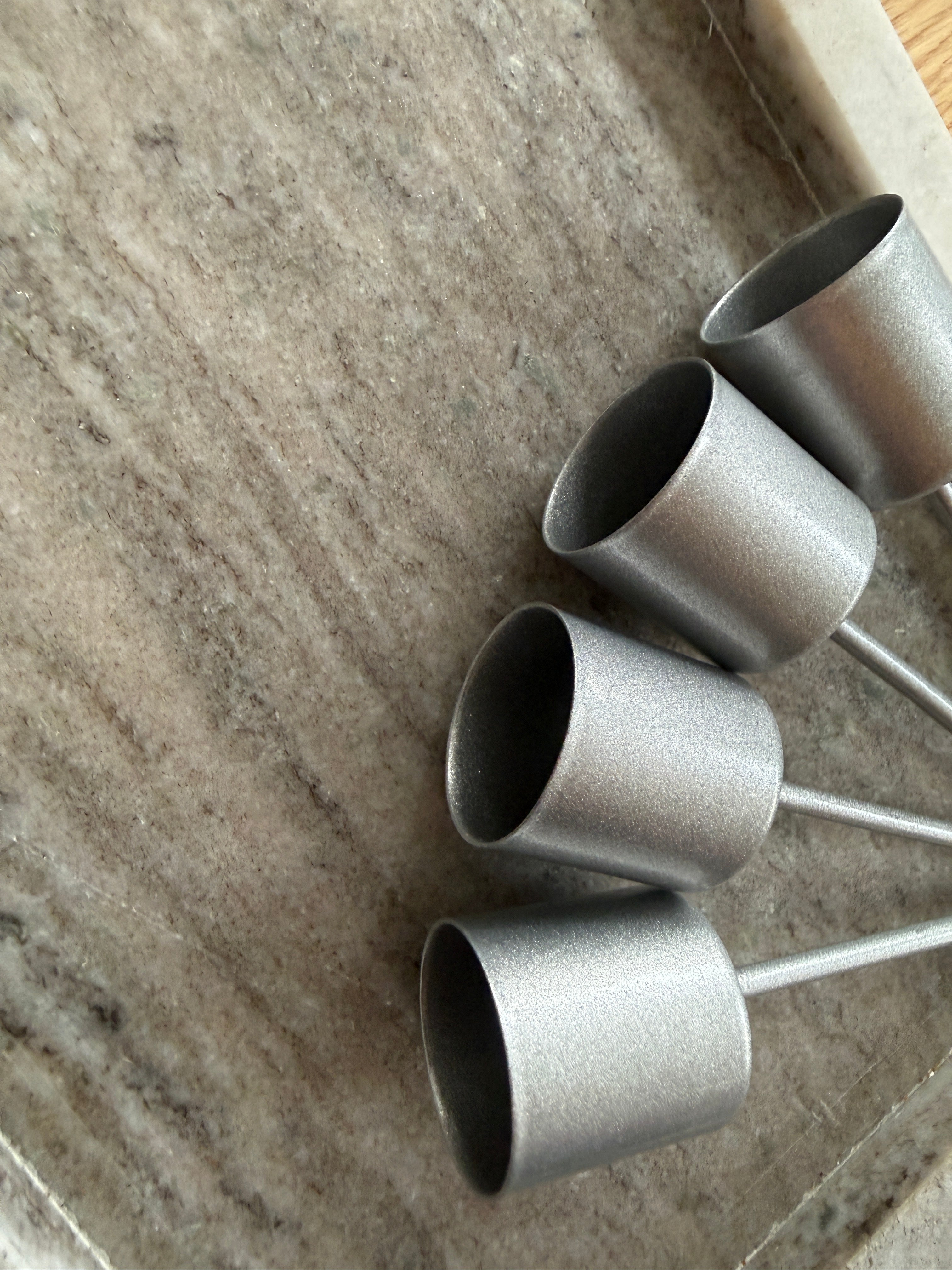 Kerzenhalter Adventskranz mit Dorn für Stabkerzen 2,2 cm - matt