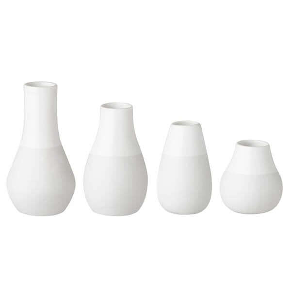 RÄDER Tiny four: Set of 4 pastel vases | grey