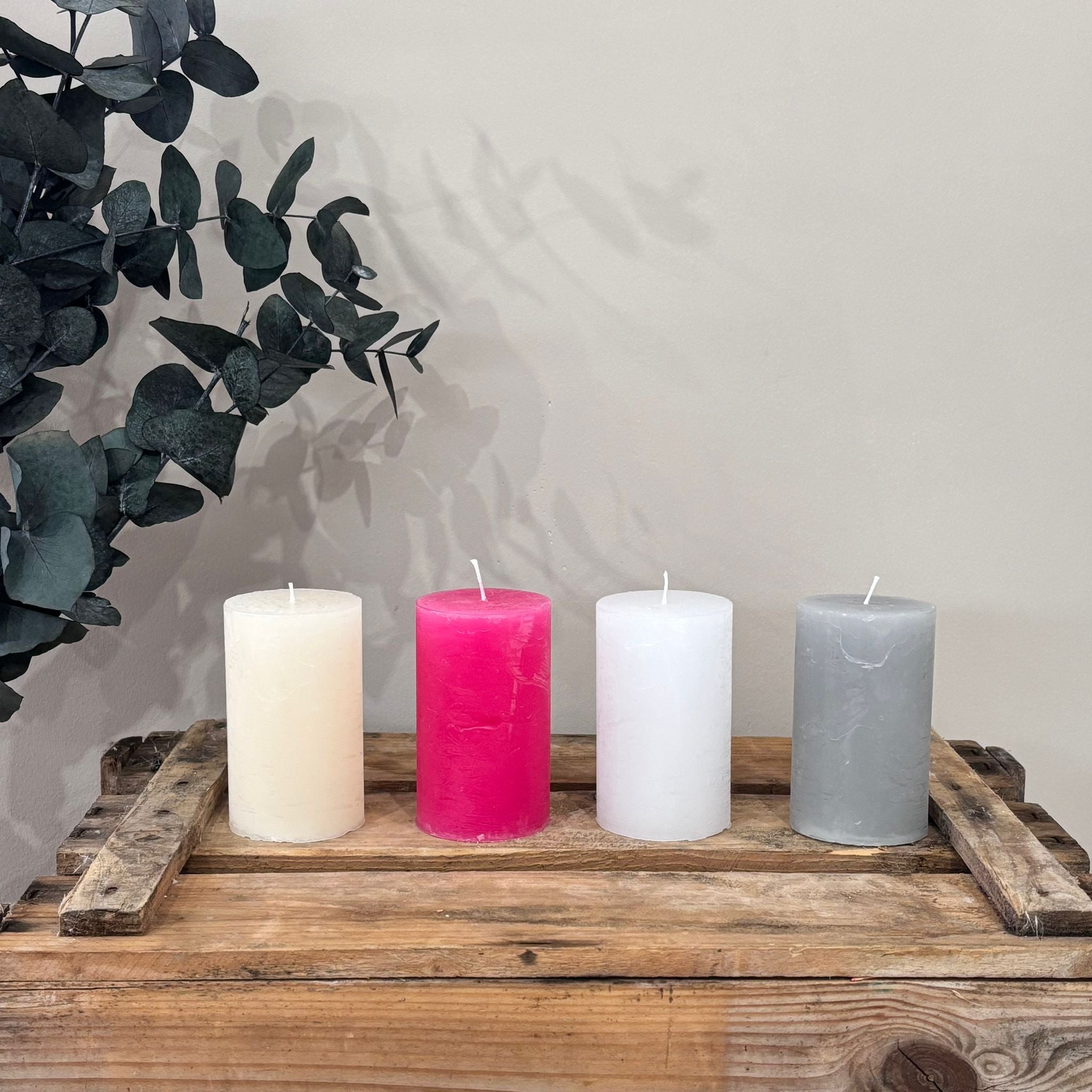 4er Set Rustickerzen für Adventskranz - Lykke&You GmbH