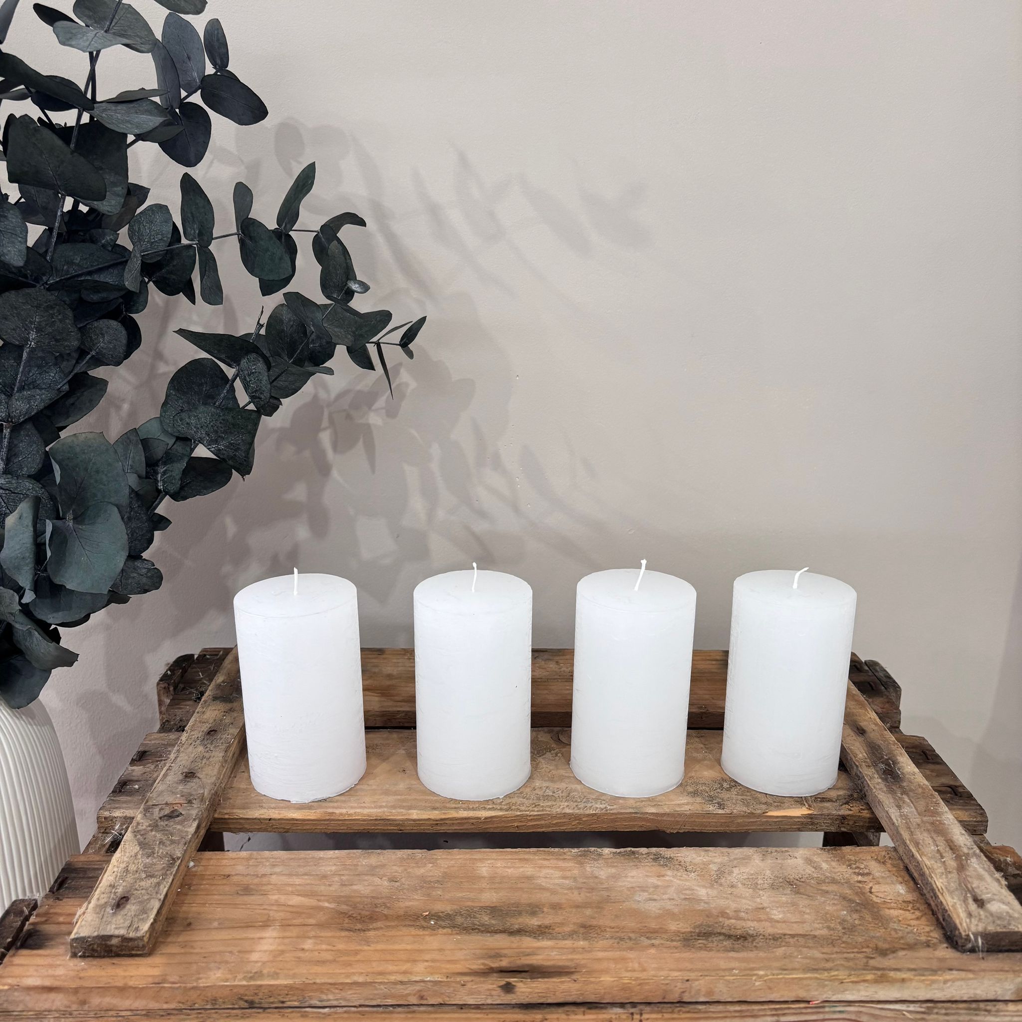 4er Set Rustickerzen für Adventskranz - Lykke&You GmbH