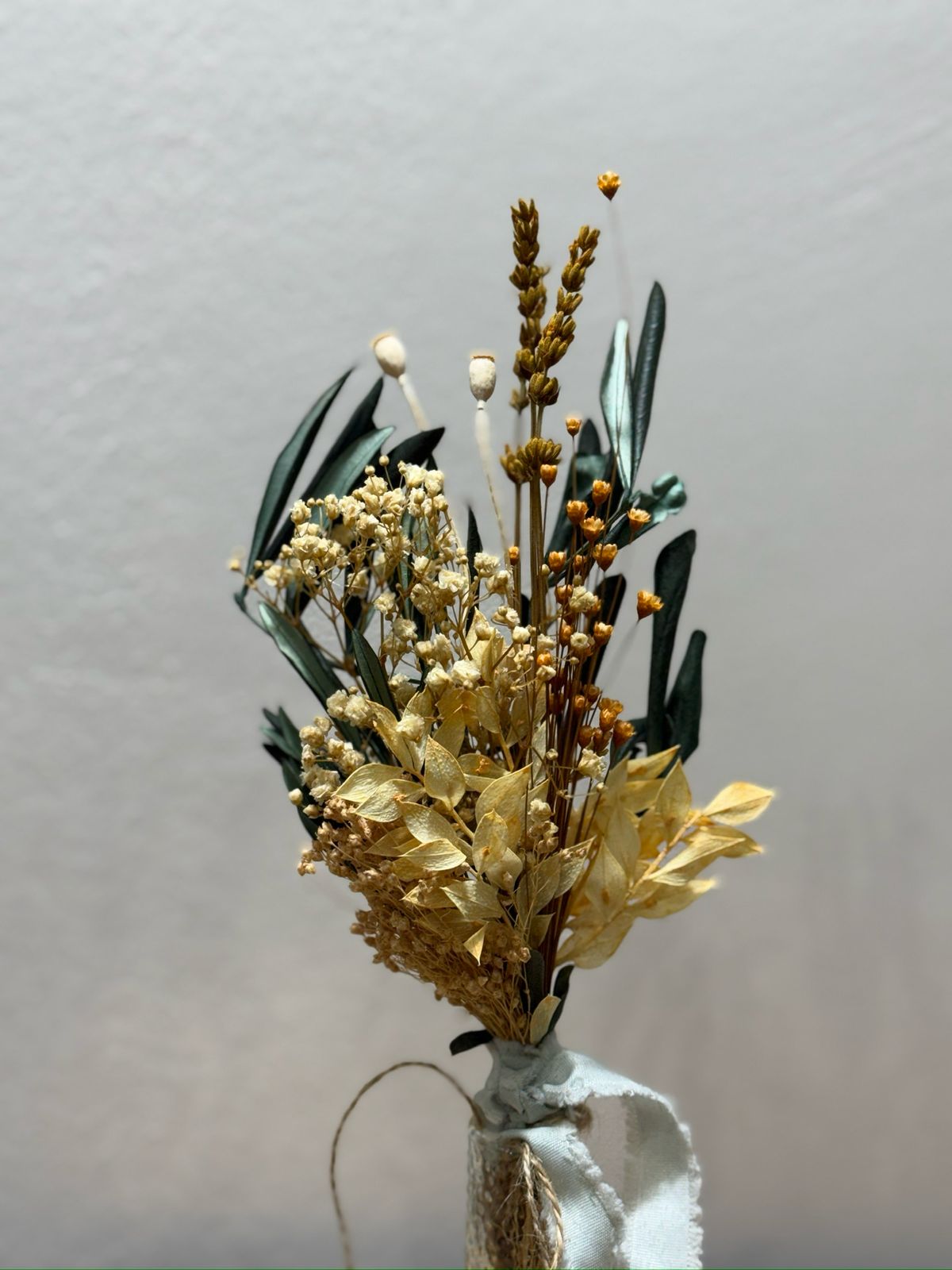 Trockenblumen Mini Strauß Olive Lavendel - Outlet