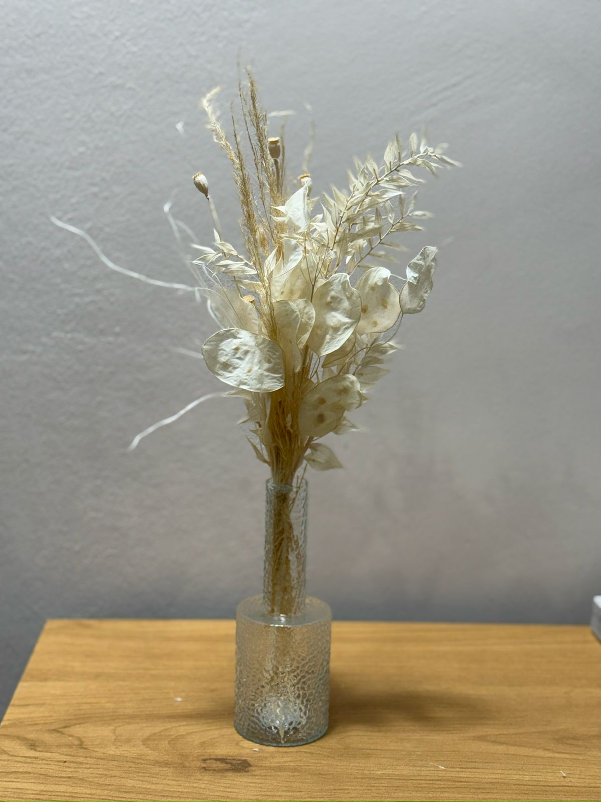 Trockenblumen Mini Strauß Lunaria weiß - Outlet