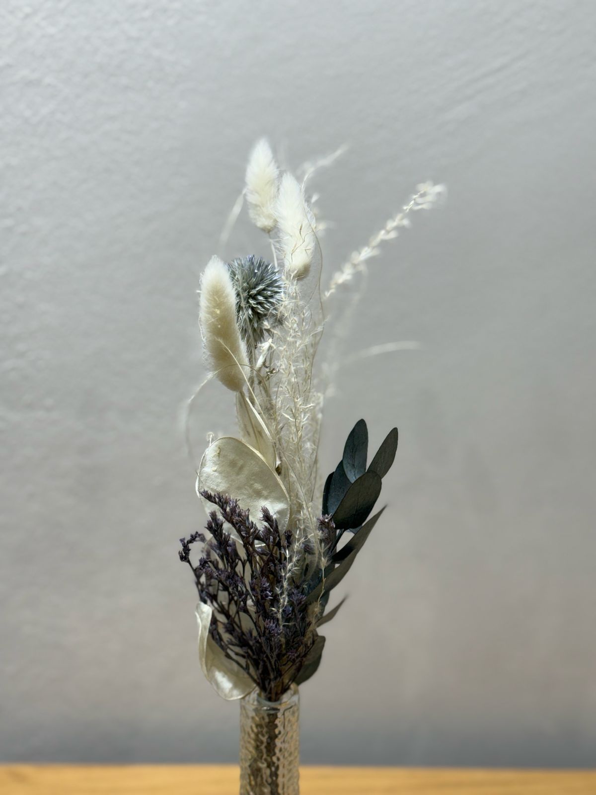 Trockenblumen Mini Strauß Distel Eukalyptus - Outlet