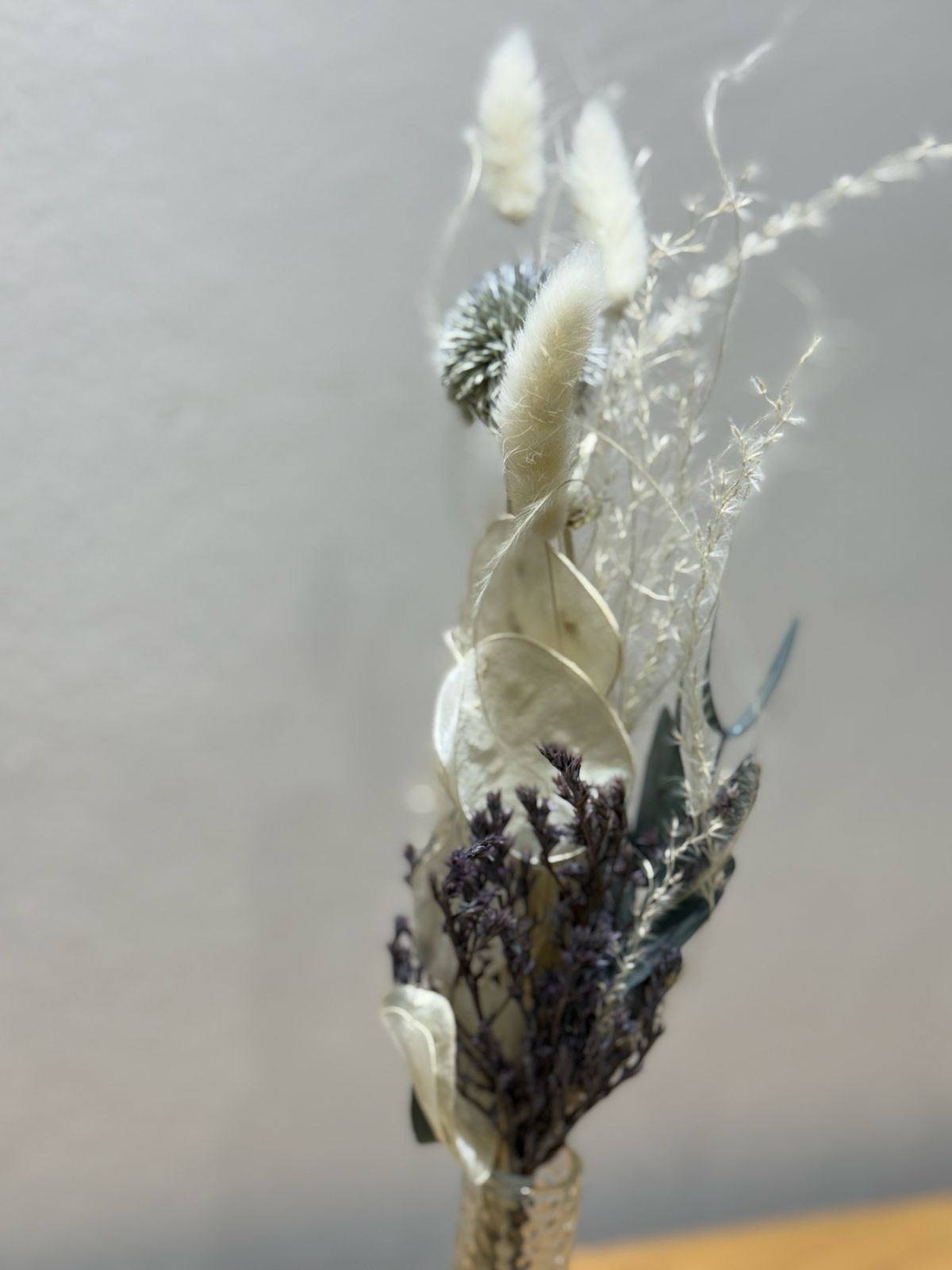 Trockenblumen Mini Strauß Distel Eukalyptus - Outlet