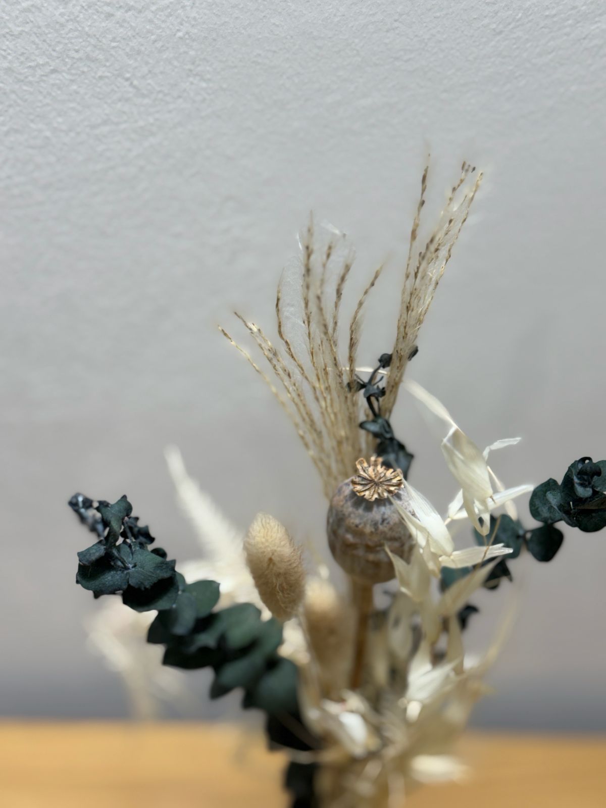 Trockenblumen Mini Strauß Eukalyptus Mohn - Outlet