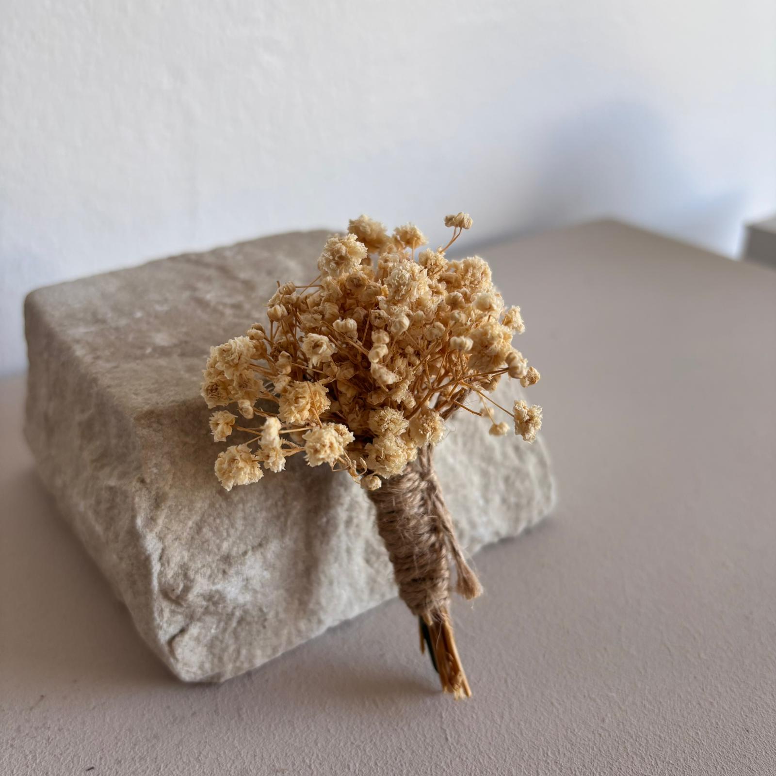 Anstecker Bräutigam Pur weiß - OUTLET