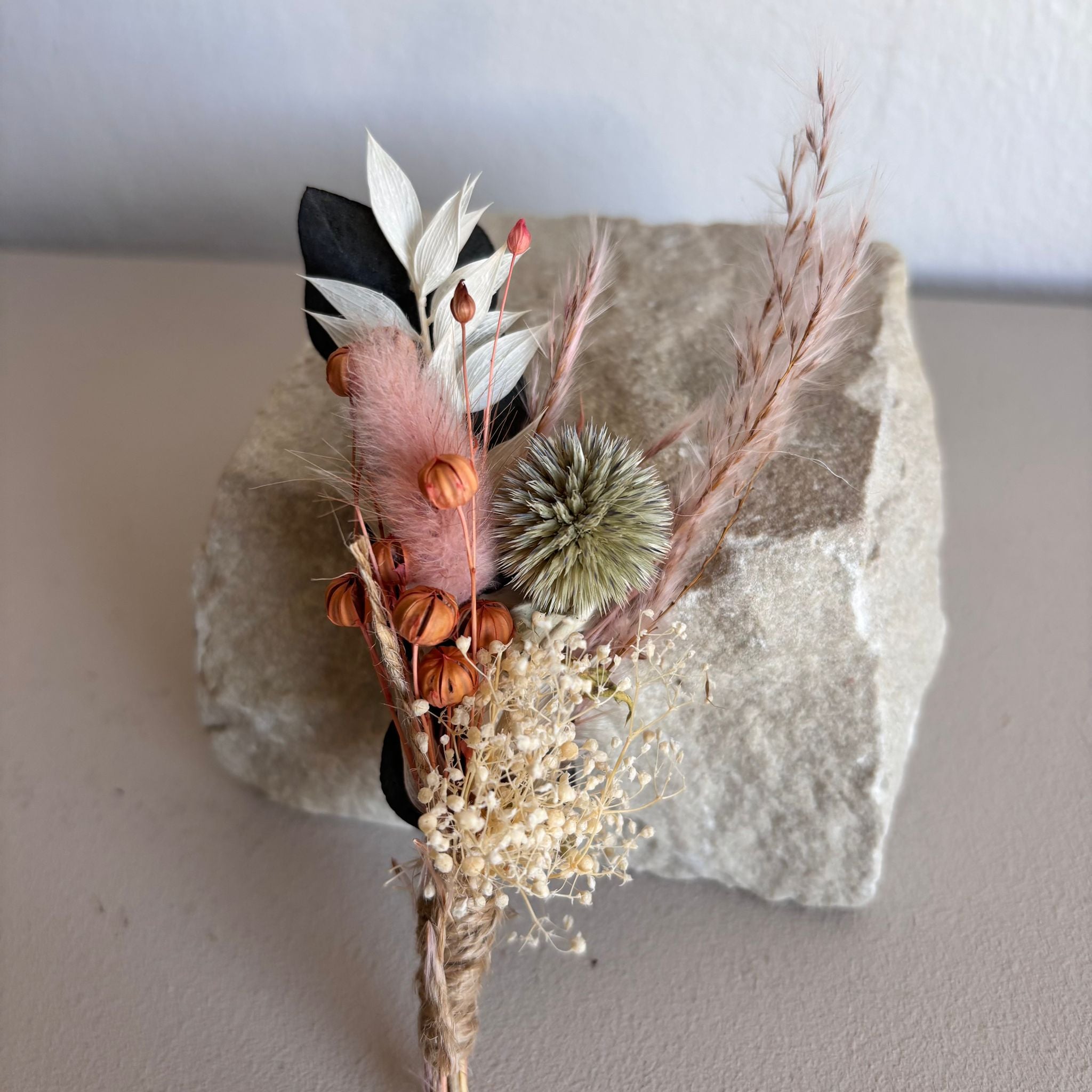 Anstecker Bräutigam Distel Rosa - OUTLET