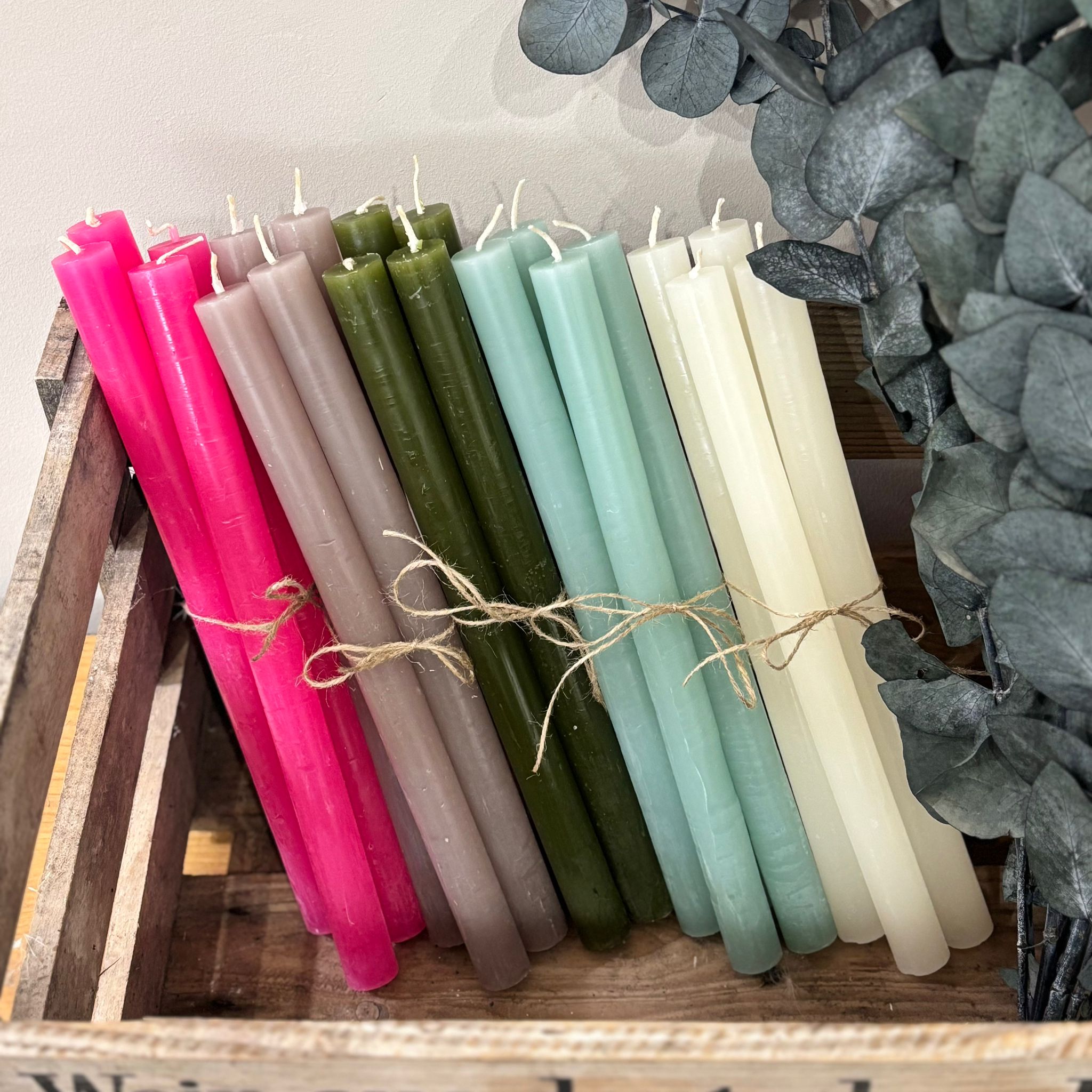 4er Set Stabkerzen für Adventskranz