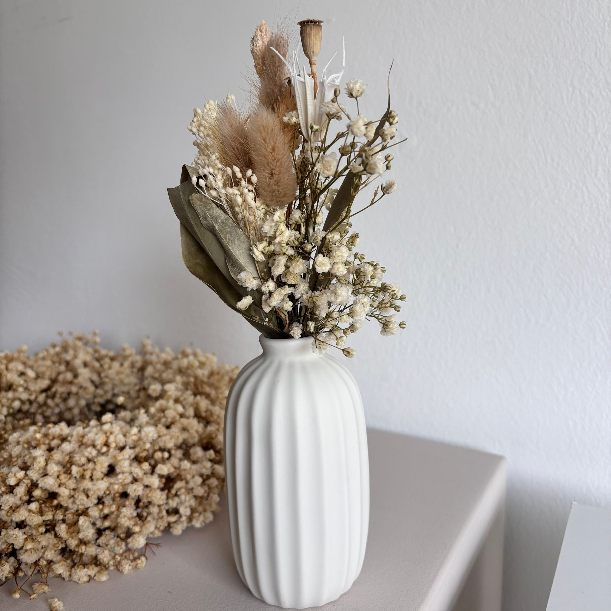 Dean&David: Kombination Vase und Trockenblumenstrauß