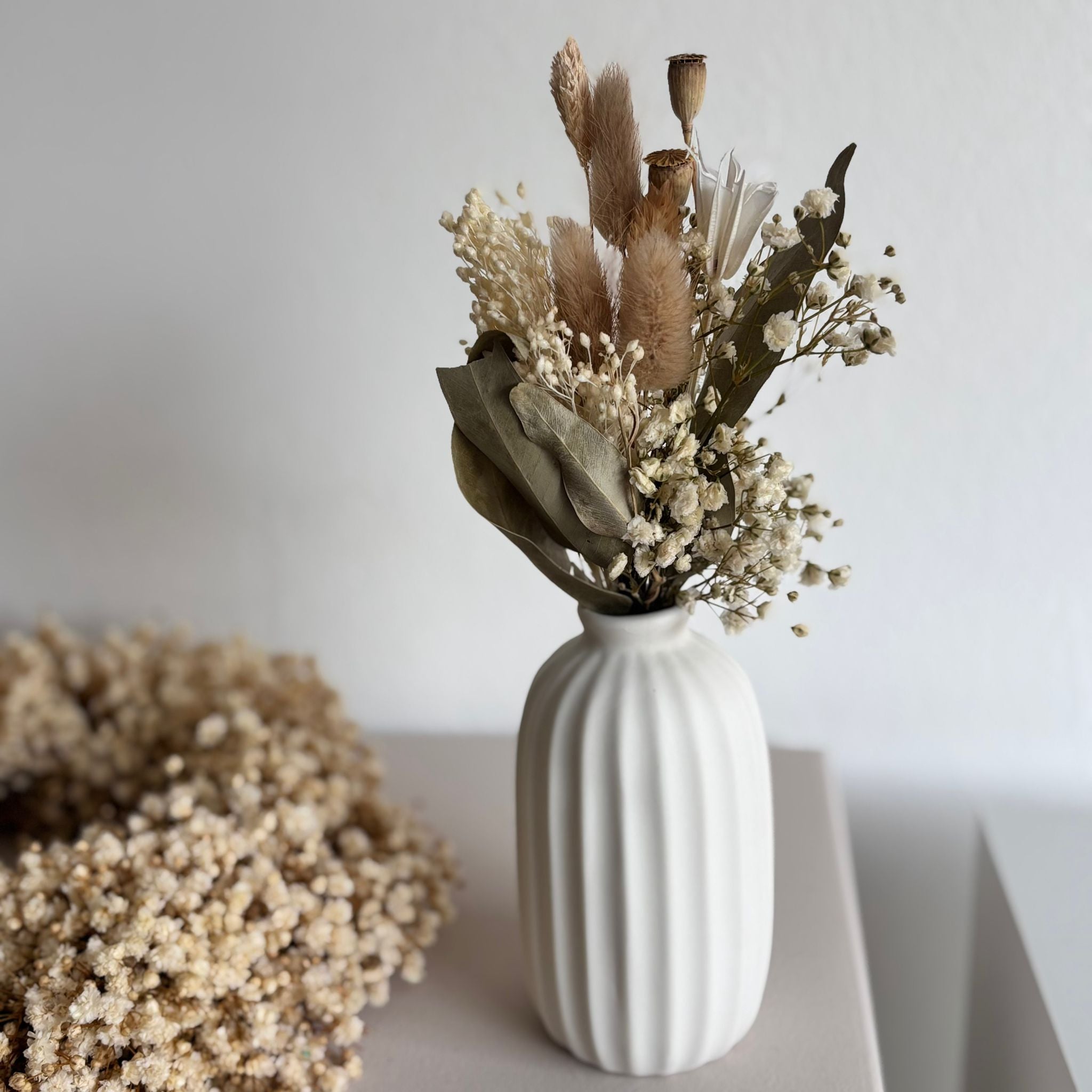 Dean&David: Kombination Vase und Trockenblumenstrauß