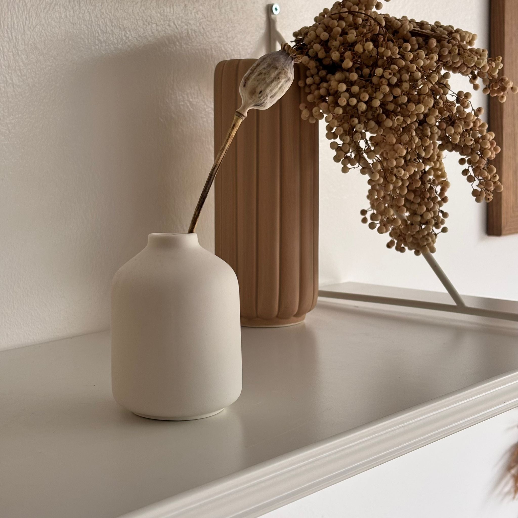 Mini Vase Sova - matt weiß