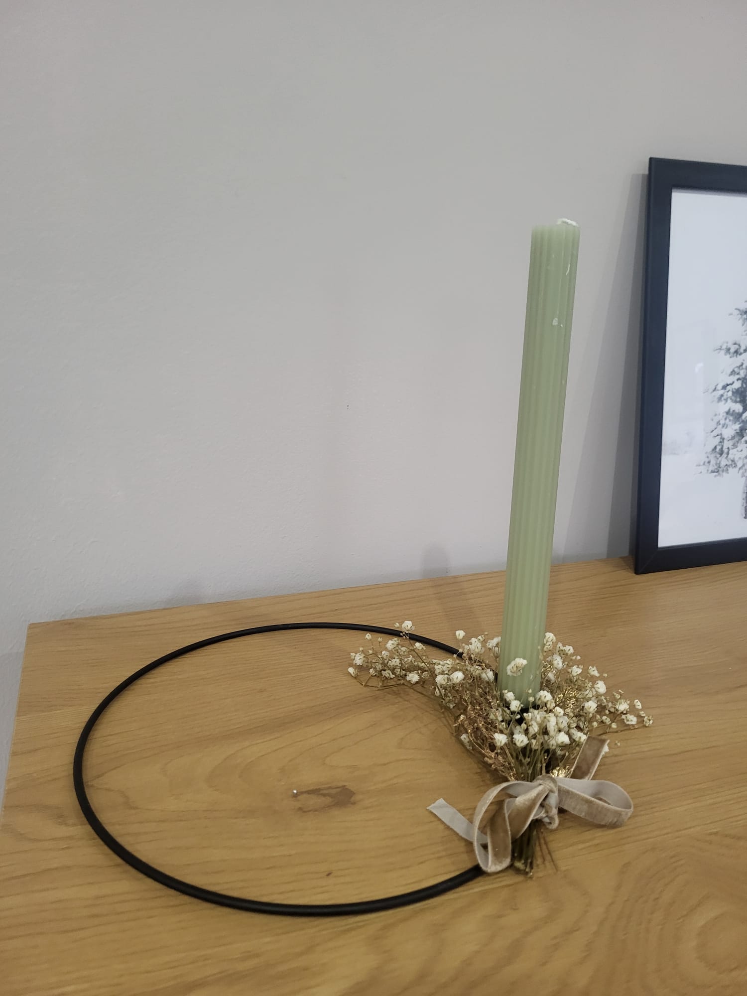 Kerzenhalter aus Metall - schwarz