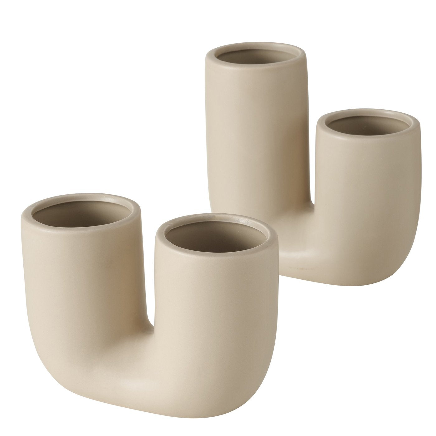 Vasen Filiko 2er Set | beige - Lykke&You GmbH