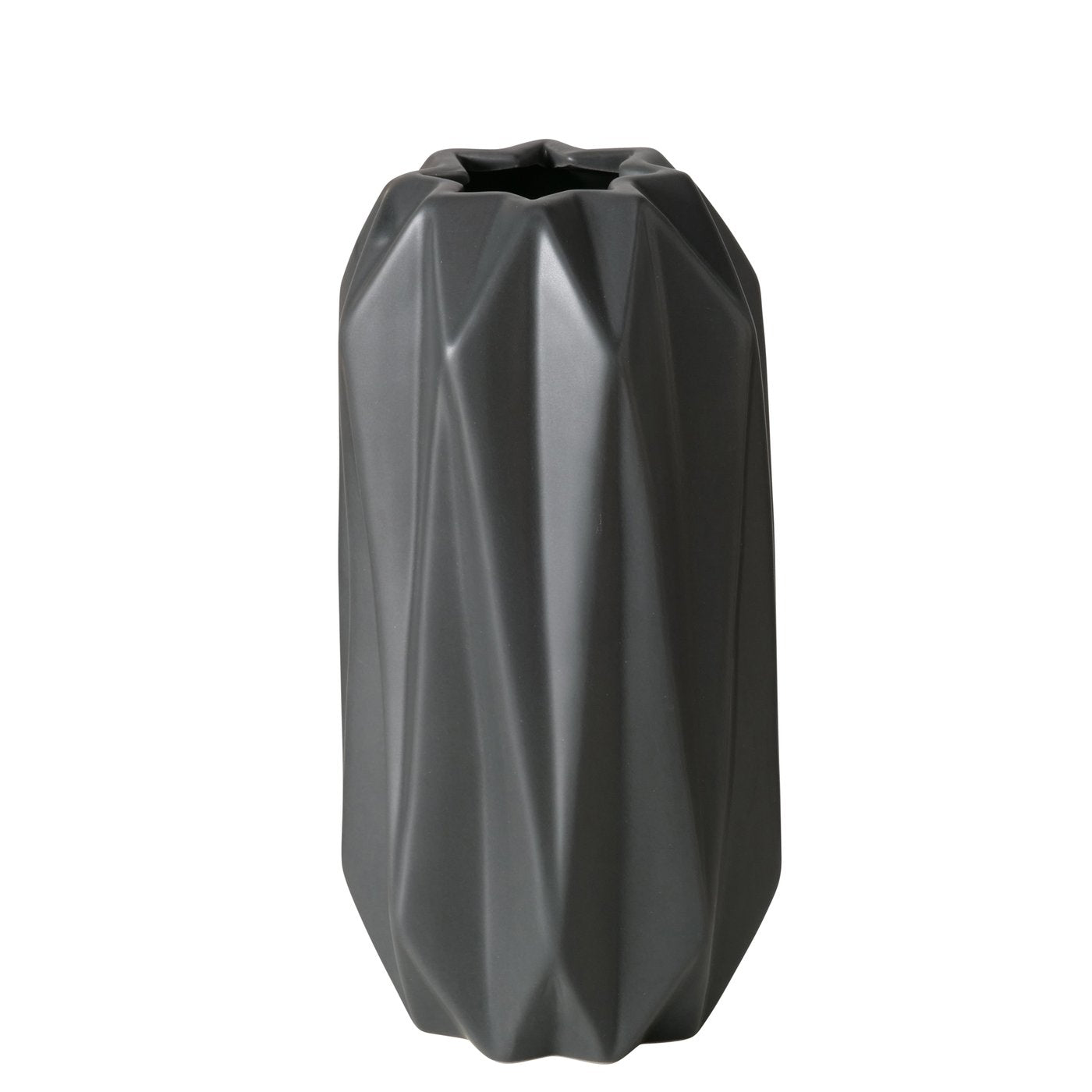 Handgearbeitete Vase aus Dolomit – Schlichte Schönheit in Mattgrau - Lykke&You GmbH