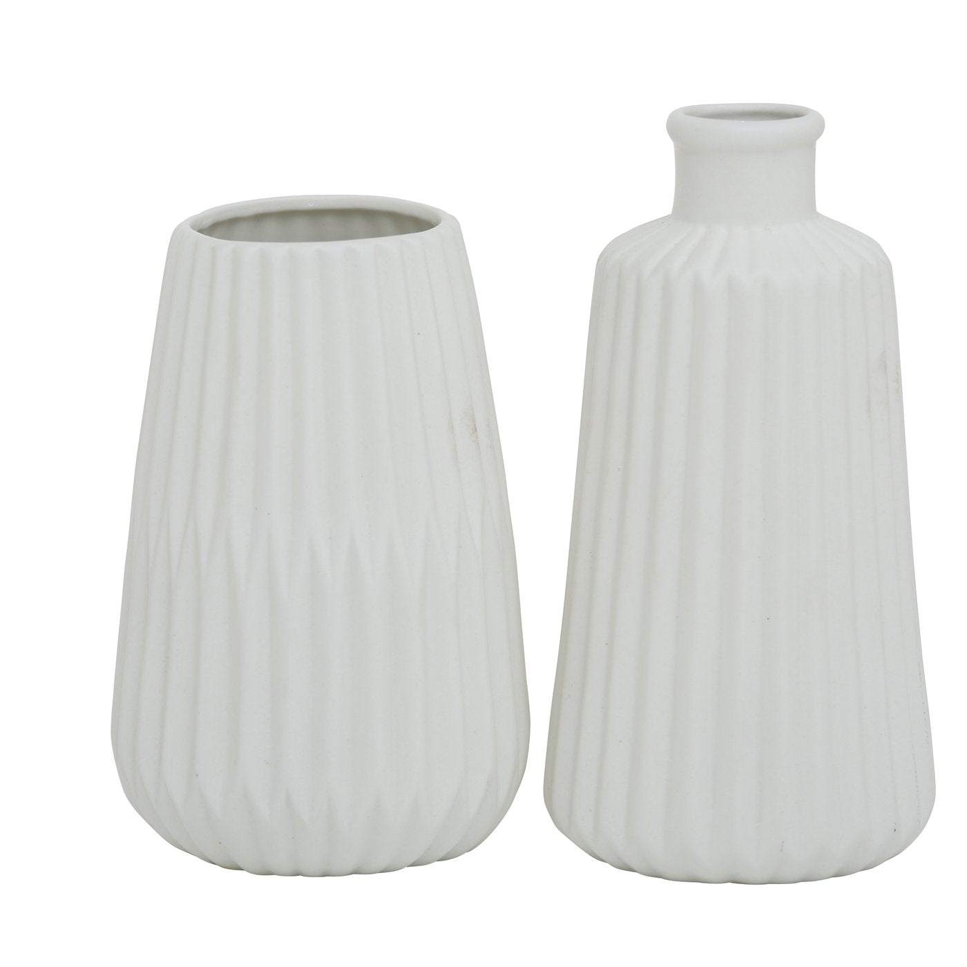 Schlichte Porzellanvase in Mattweiß – Zeitloses Design für jedes Ambiente - Lykke&You GmbH