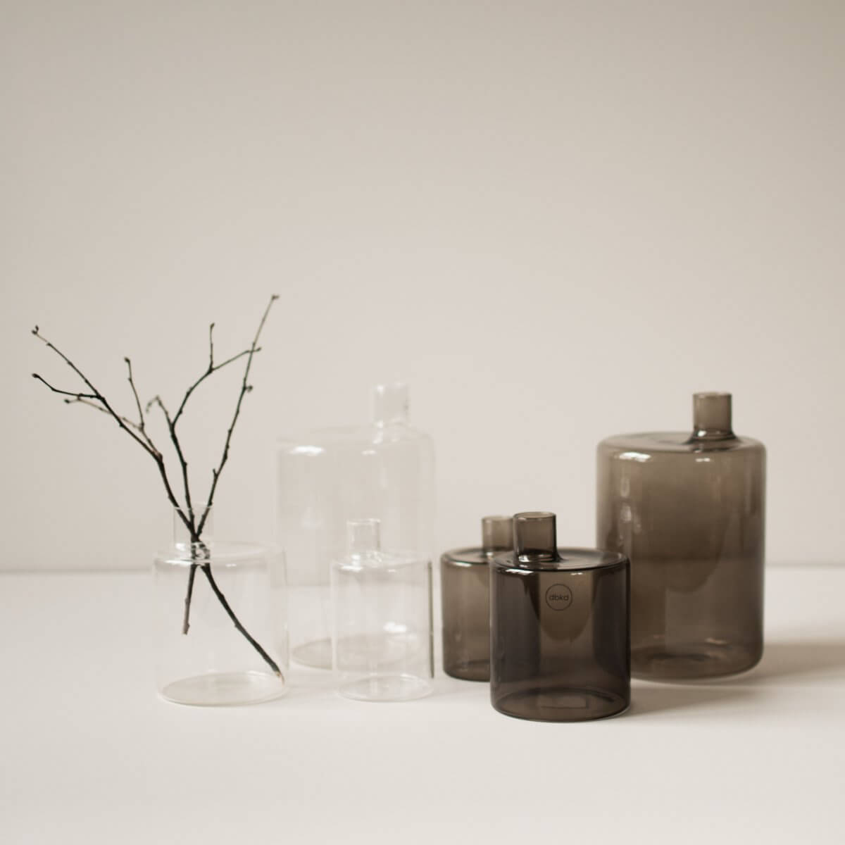 dbkd Pipe Vase Glas - die perfekte Vase für kleine Sträuße - Lykke&You GmbH