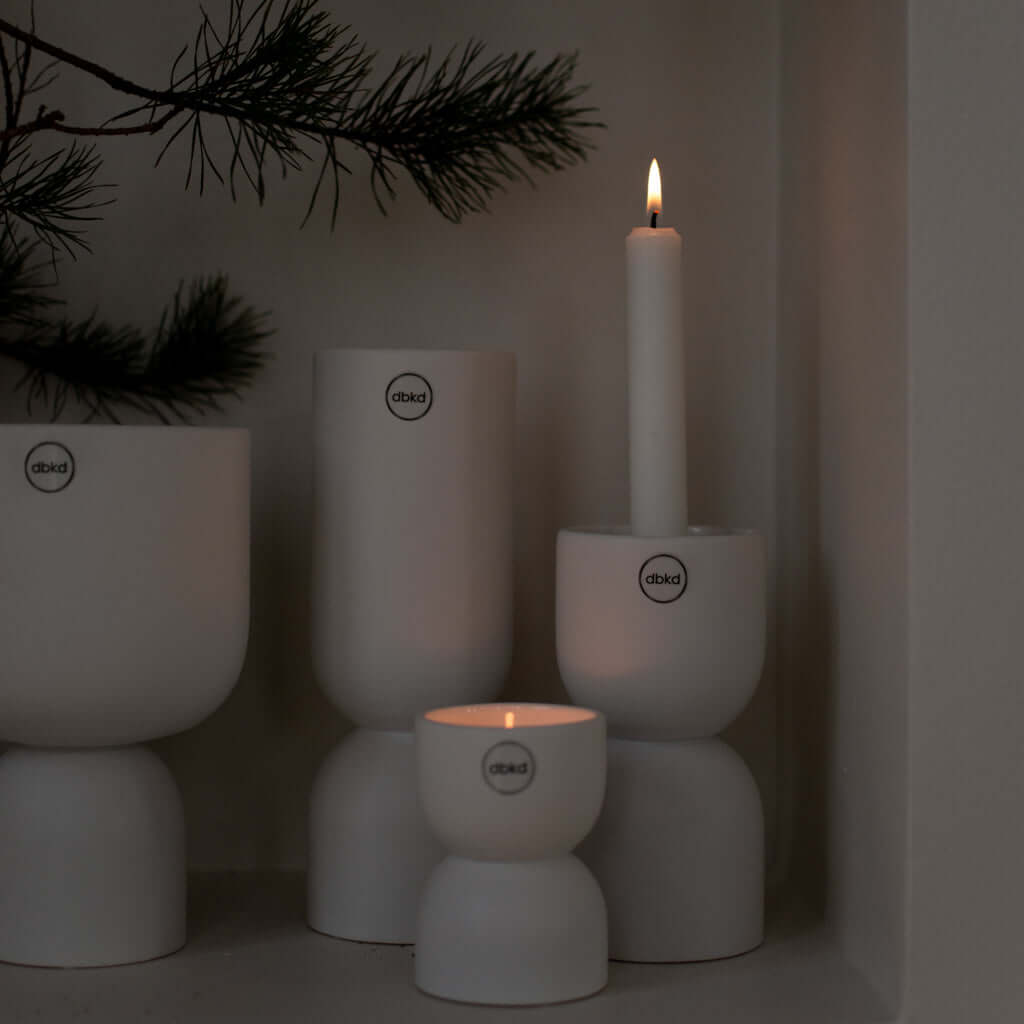 dbkd Post Vase Keramik weiß - Lykke&You GmbH