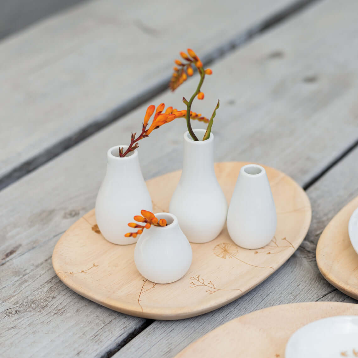 RÄDER Tiny four: Set of 4 pastel vases | grey