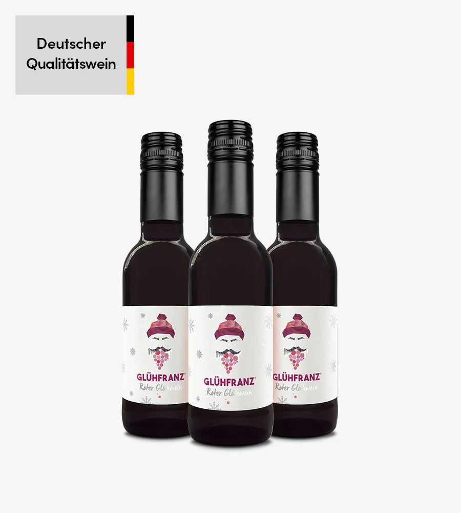 Schorlefranz Mini Glühwein rot - 3er Set