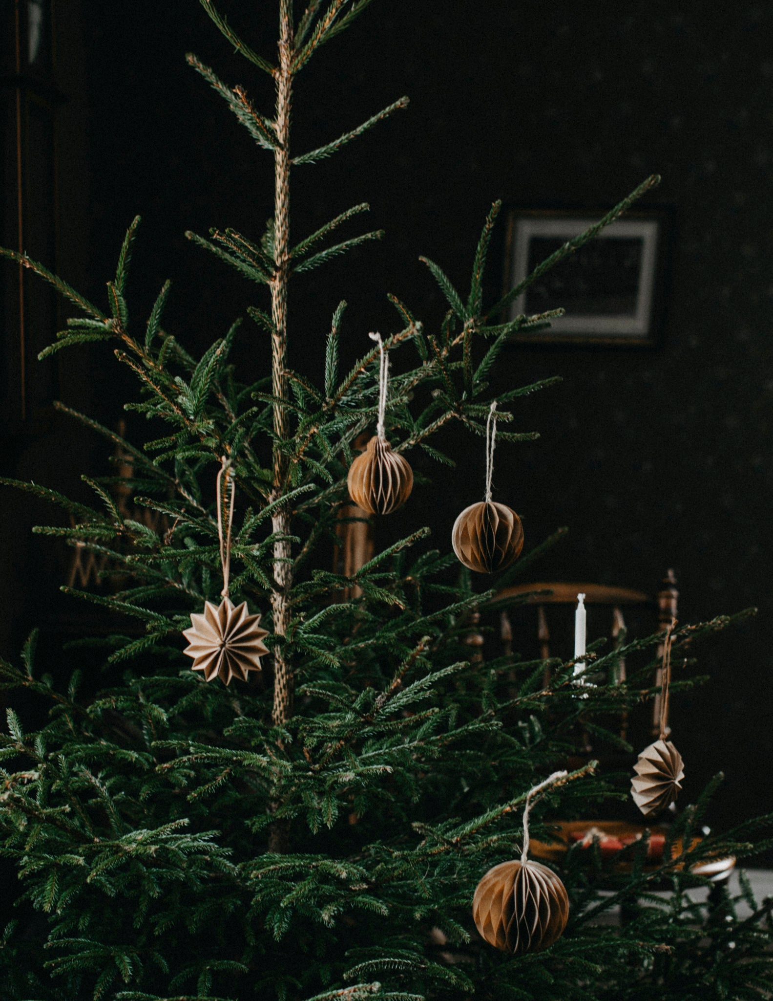 BOLMSÖ Weihnachtsanhänger braun L - Lykke&You GmbH