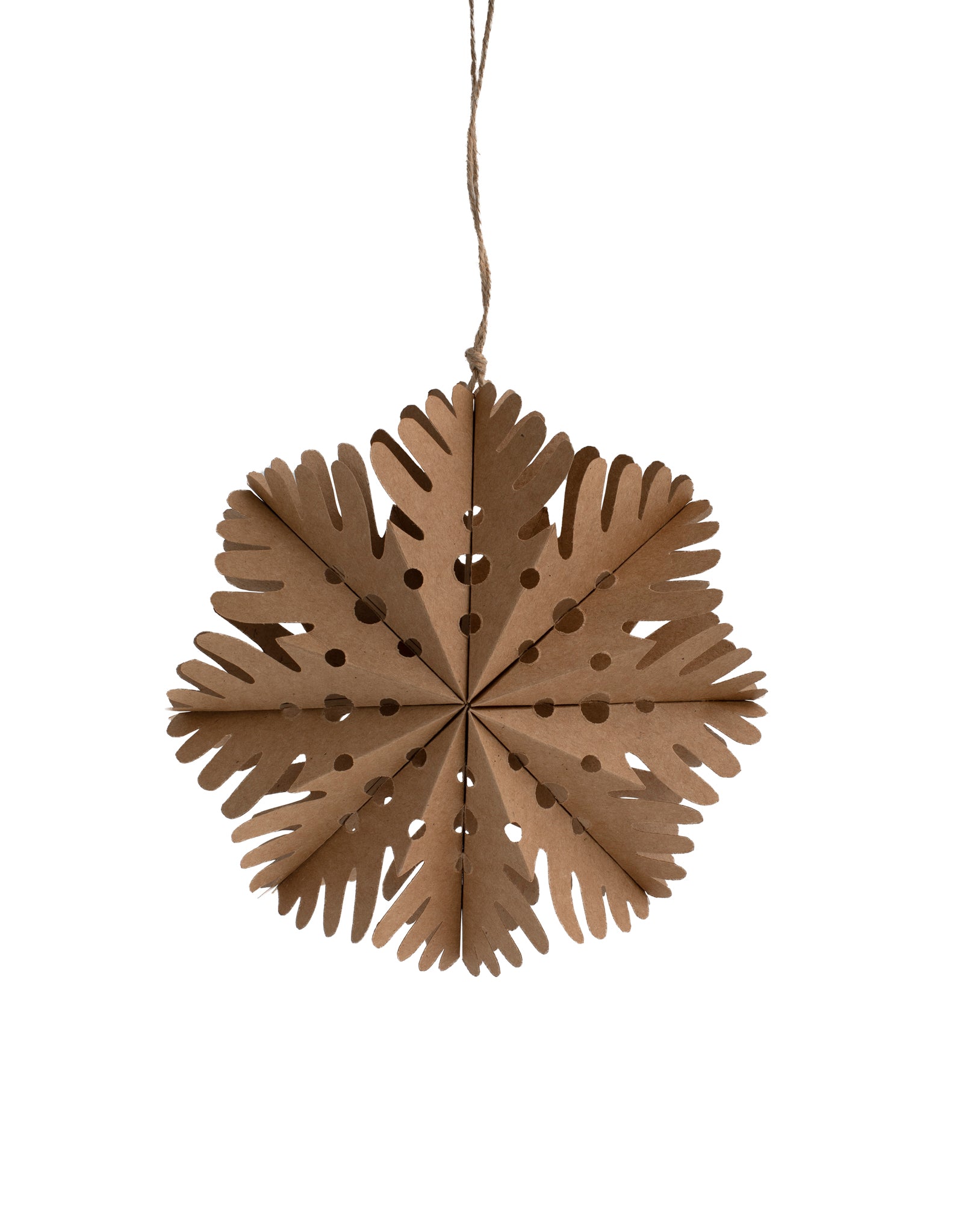 BUSTERUD Weihnachtstern aus Papier braun Large - Lykke&You GmbH