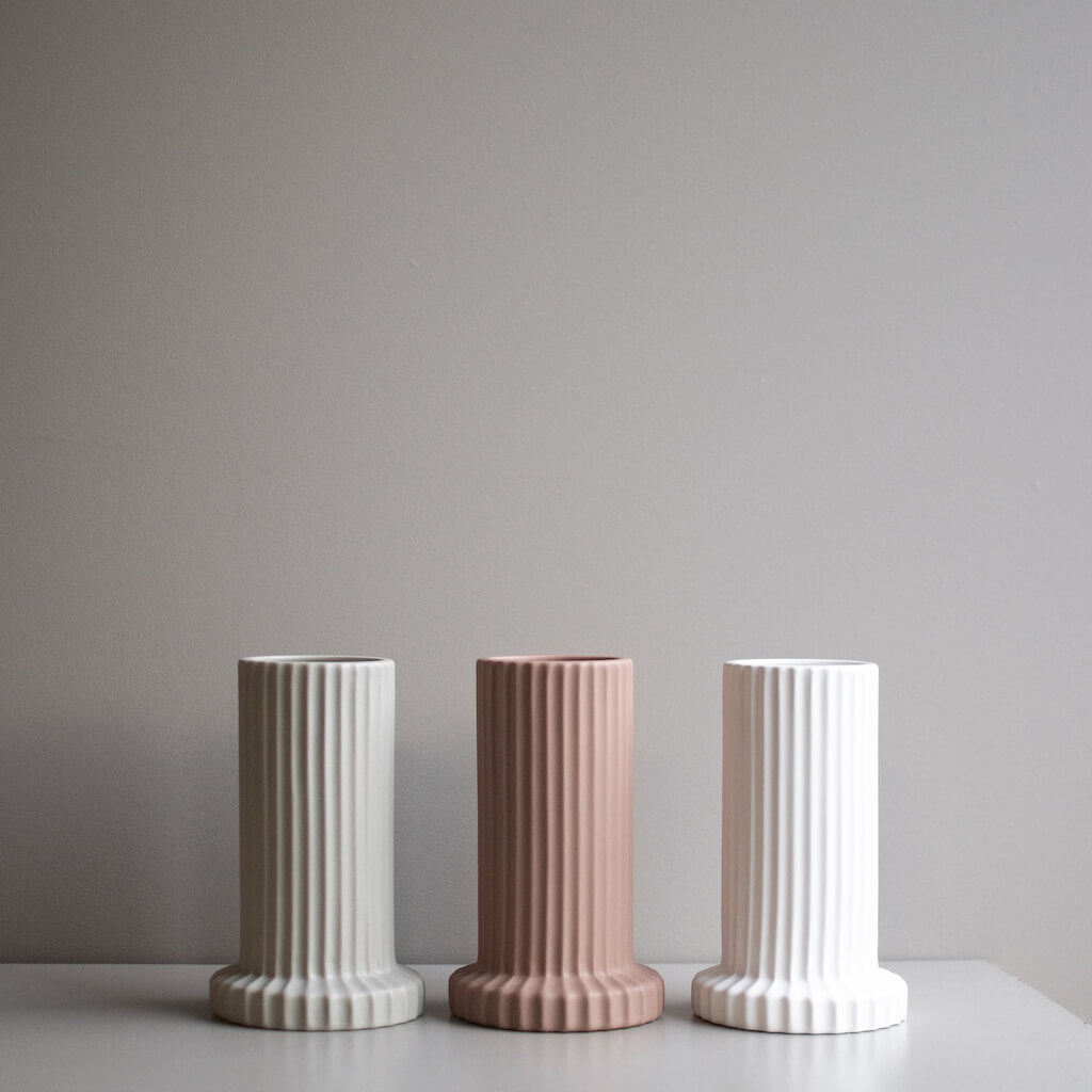 dbkd Vase Stripe Säule mit Rillen - Lykke&You GmbH