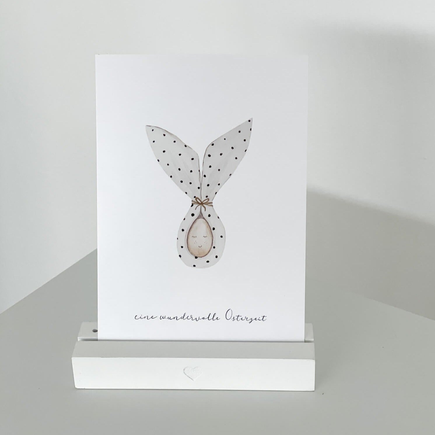 Eulenschnitt Glückwunschkarte "eine wundervolle Osterzeit" | A6 | 400 Gramm Premium Papier - Karte
