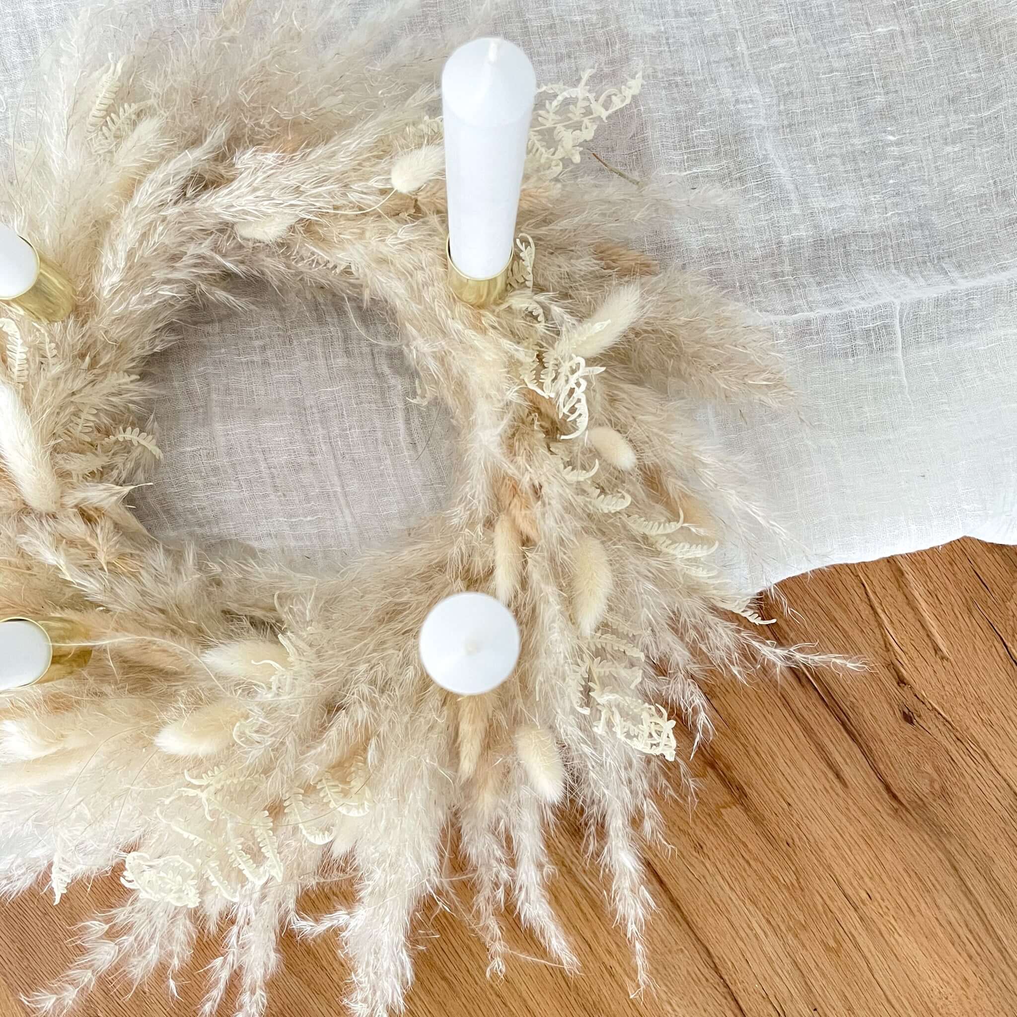 Adventskranz Trockenblumen "Pampasgras Small" - Lykke&You GmbH