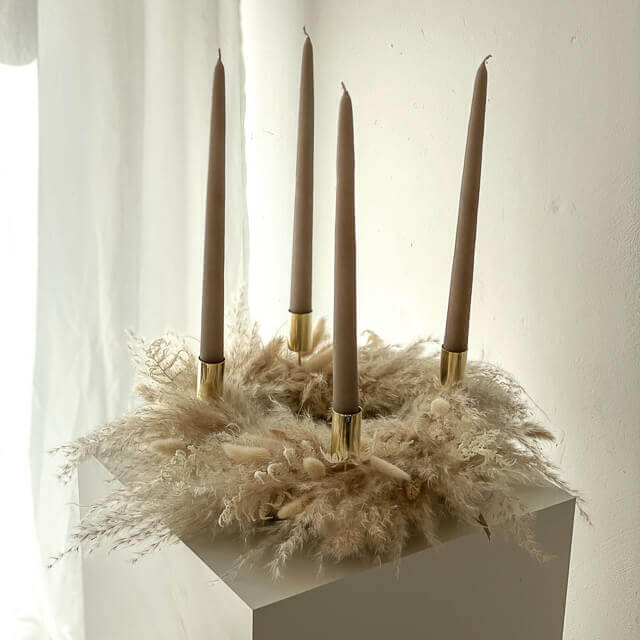 Adventskranz Trockenblumen "Pampasgras Small" - Lykke&You GmbH