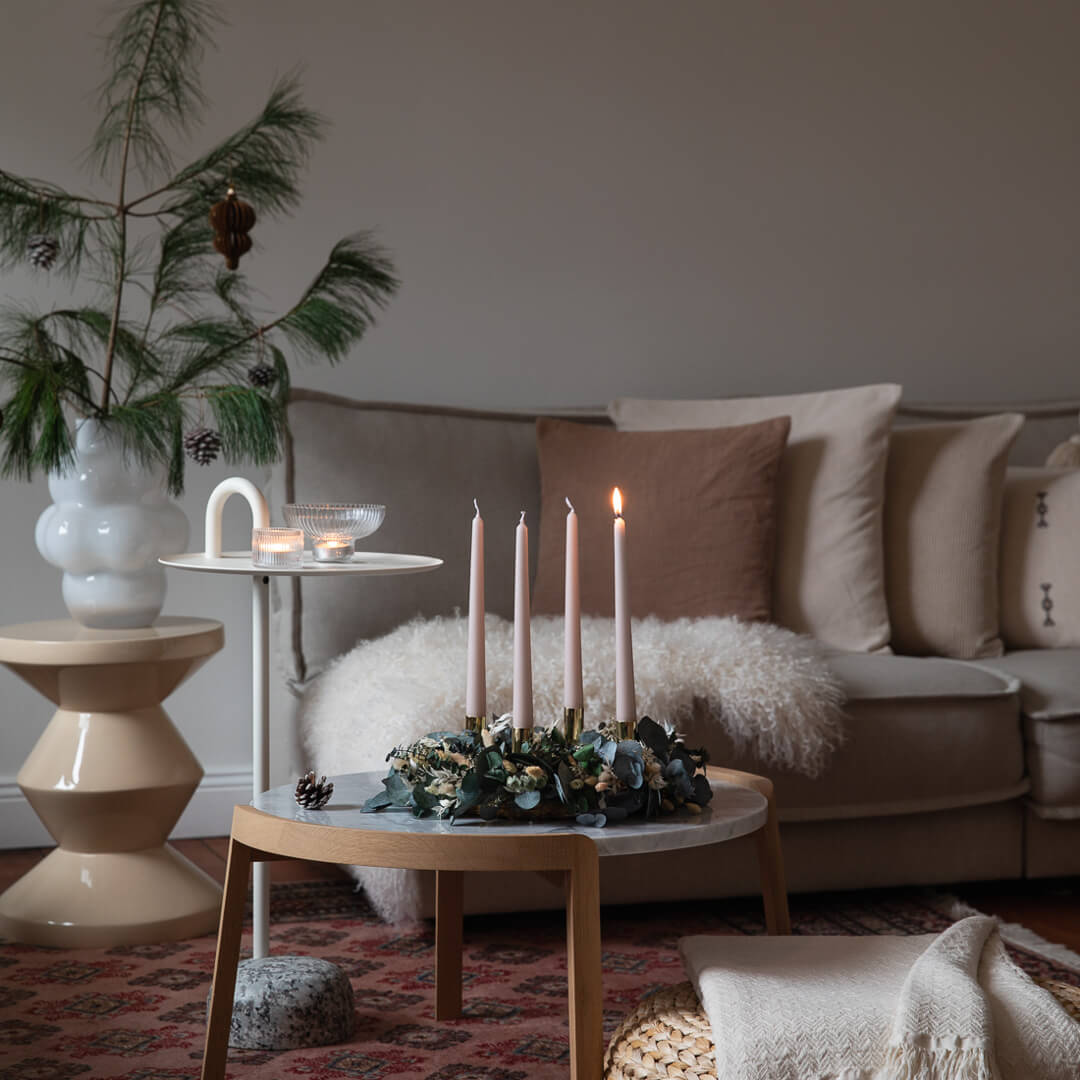 Adventskranz Trockenblumen "Eukalyptus Mix" - Lykke&You GmbH