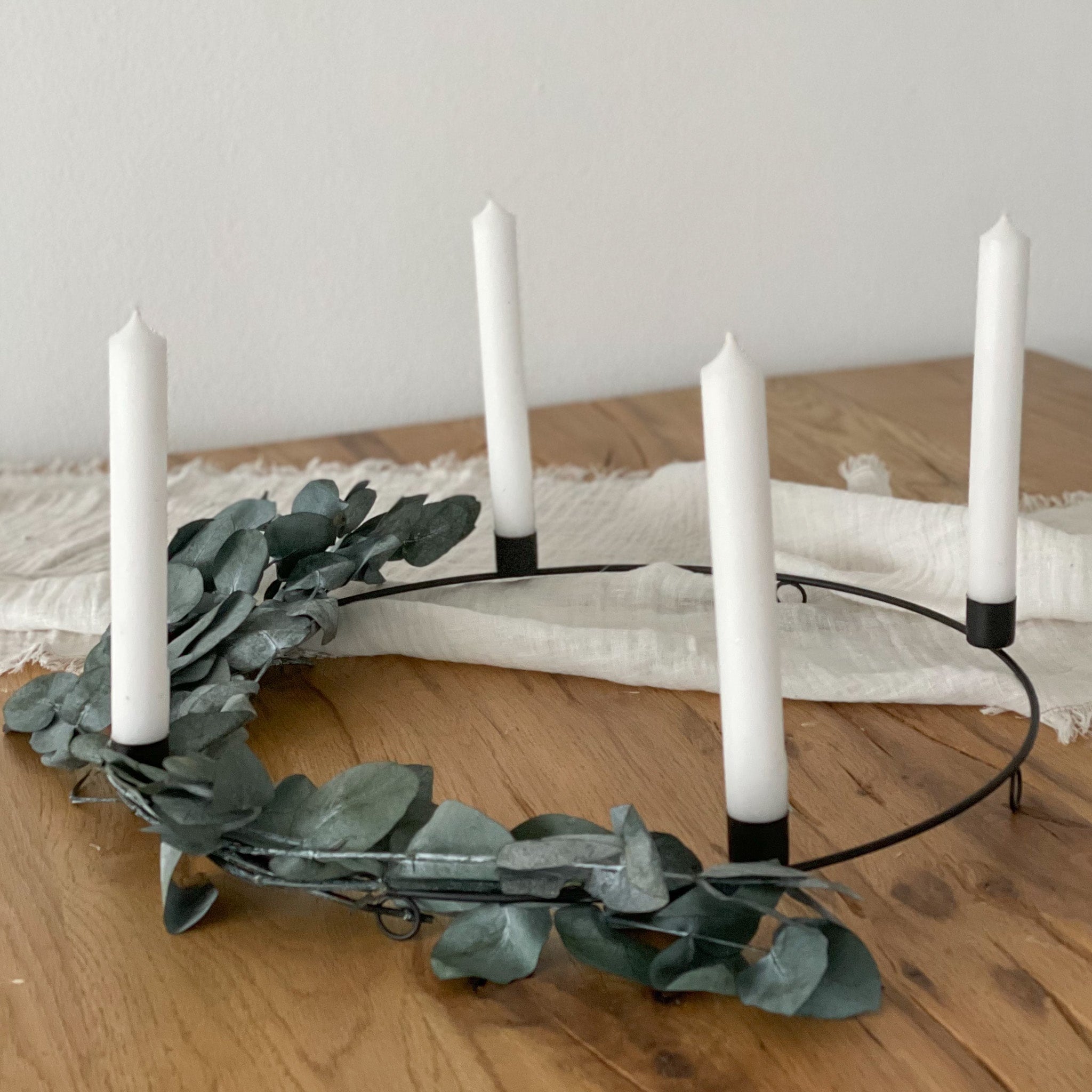 Kerzenhalter aus Metall I Adventskranz - Lykke&You GmbH