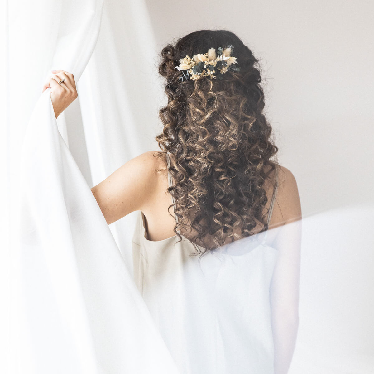 Haarkamm Eukalyptus Bohemian beige | Outlet - Lykke&You GmbH