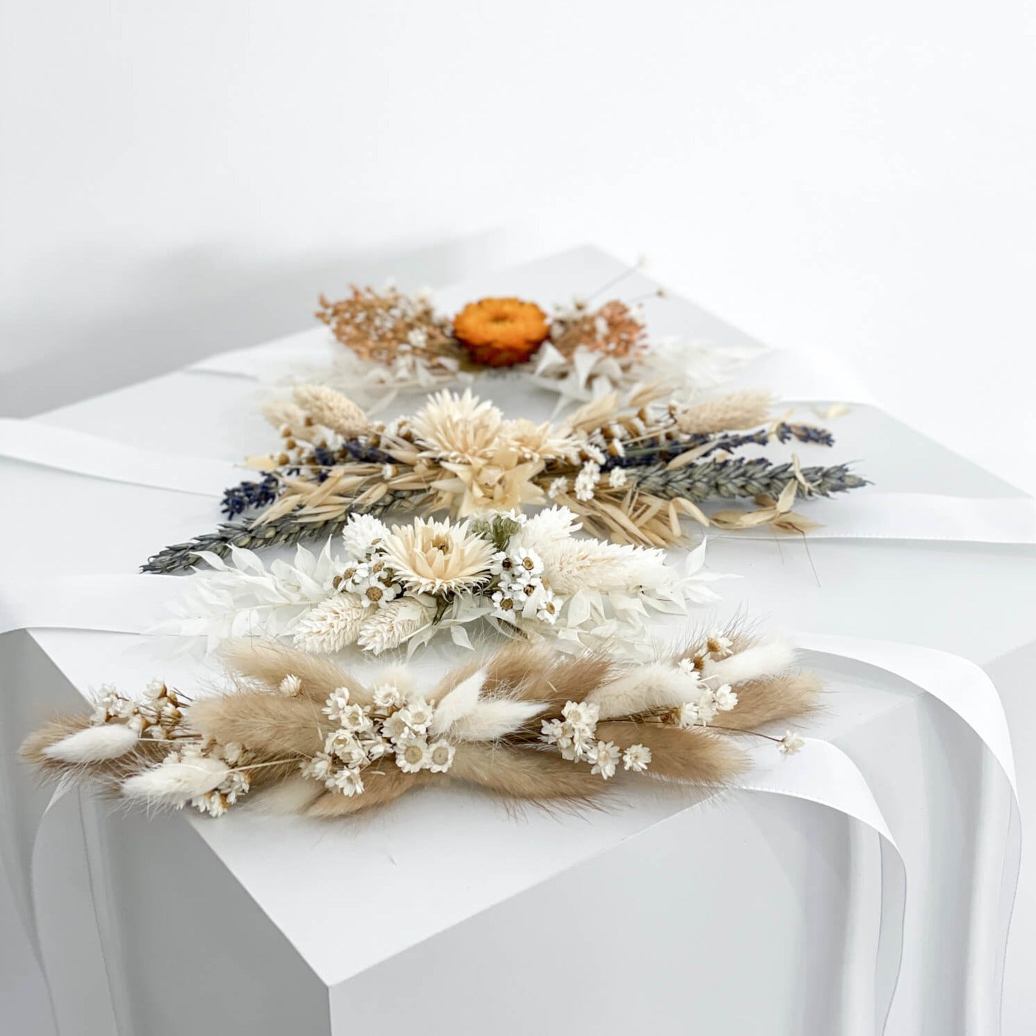 Hutband Trockenblumen beige - Lykke&You GmbH