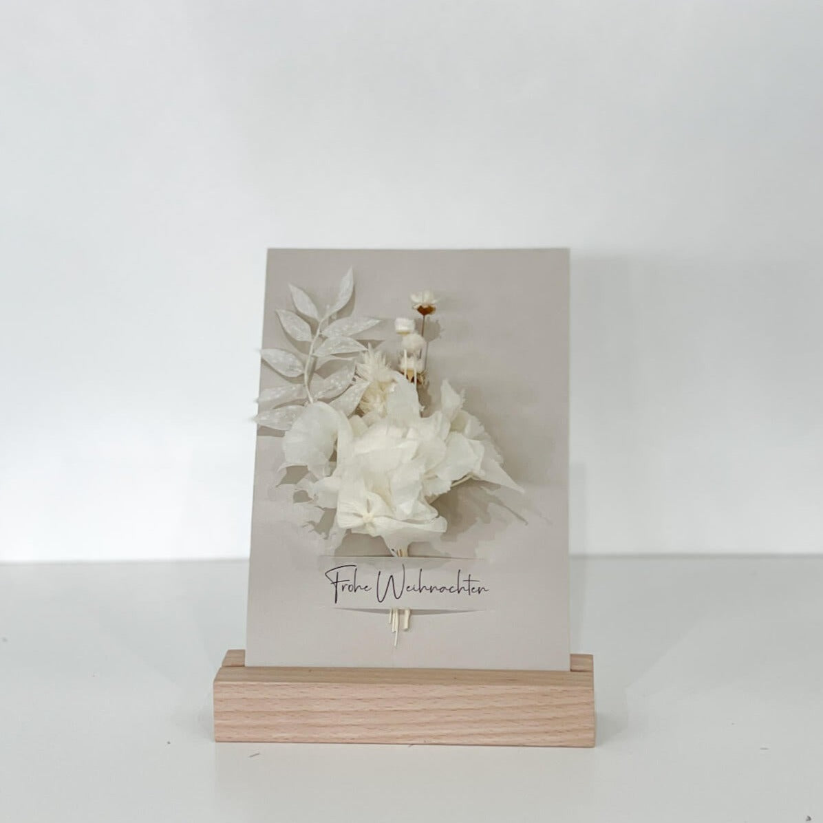 Weihnachtskarten mit Trockenblumen II - Lykke&You GmbH