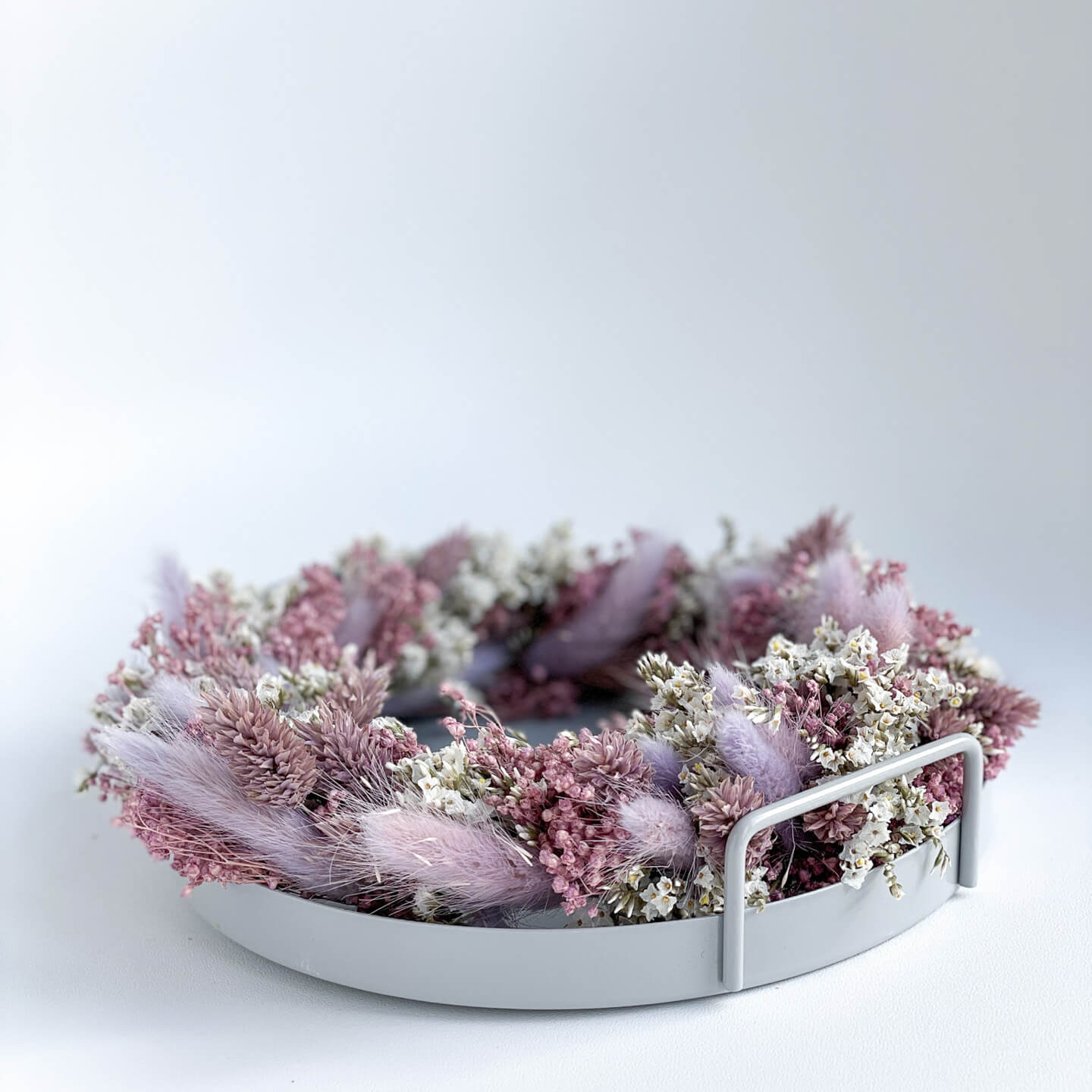 Trockenblumenkranz lila I 20 cm | Handgefertigt - Lykke&You