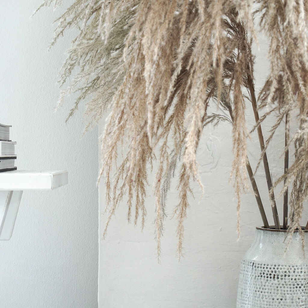 Pampasgras XL im Retrolook | ca 120 cm | | natur (beige) - Farbe: beige