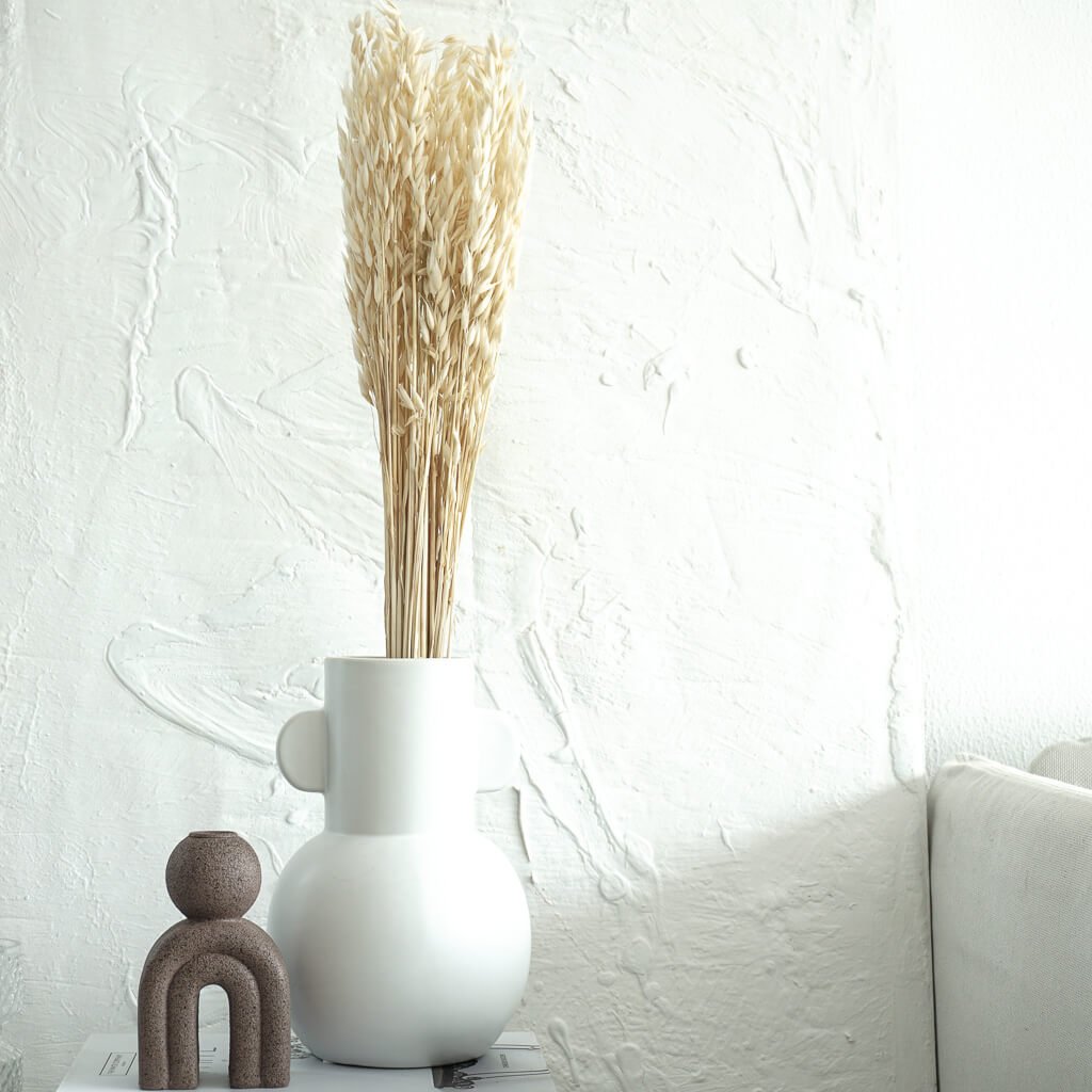 getrockneter Hafer | 70 cm | | passend zu Landhaus-Stil - Farbe: weiß