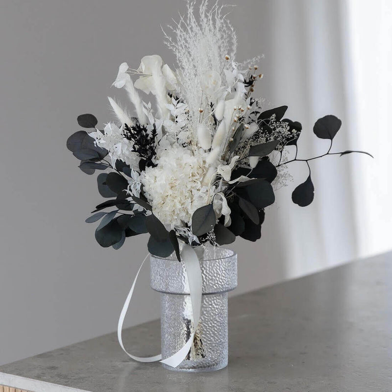 Bridal bouquet of dried flowers