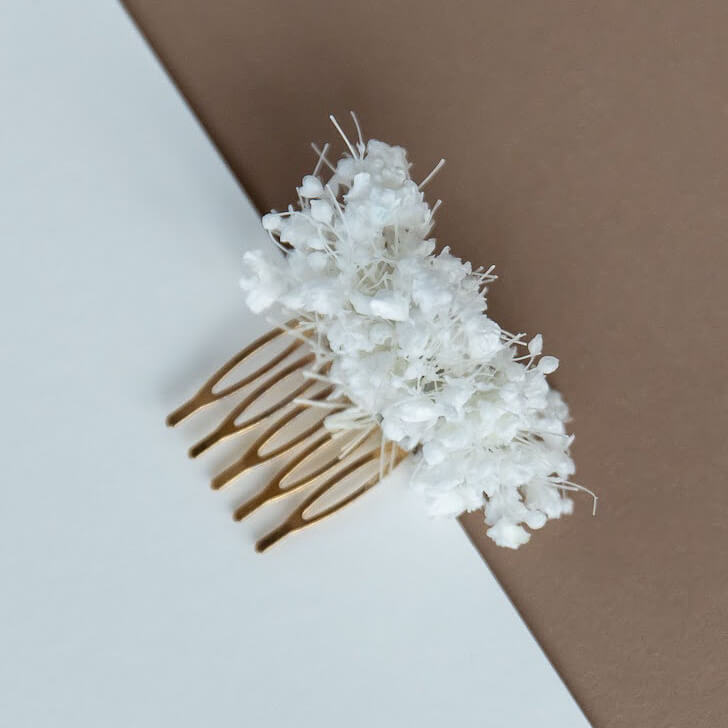 Hochzeit Trockenblumen weiß