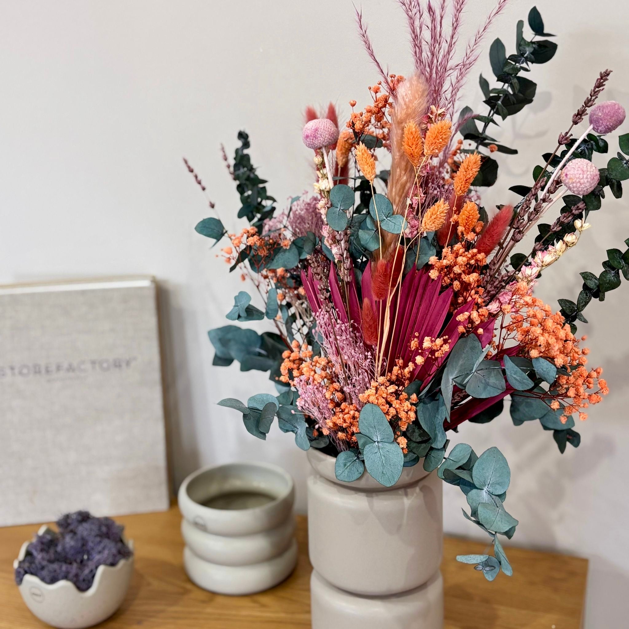 Touch of Spring - Trockenblumenstrauß in frischen Farben