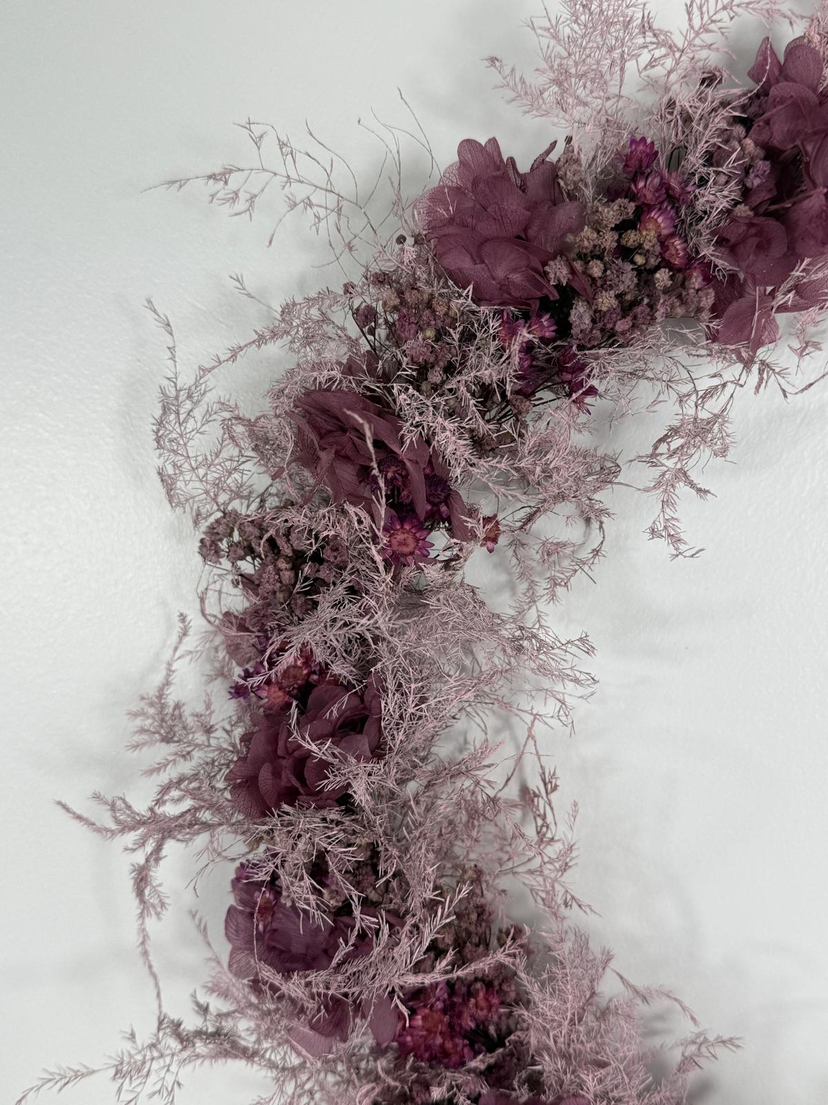 Dried flower wreath Touch of Pink Mini