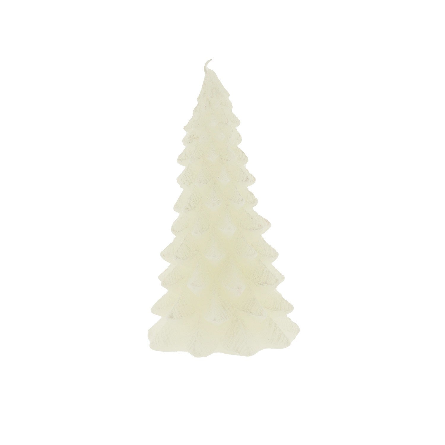 Kerze Weihnachtsbaum weiss L